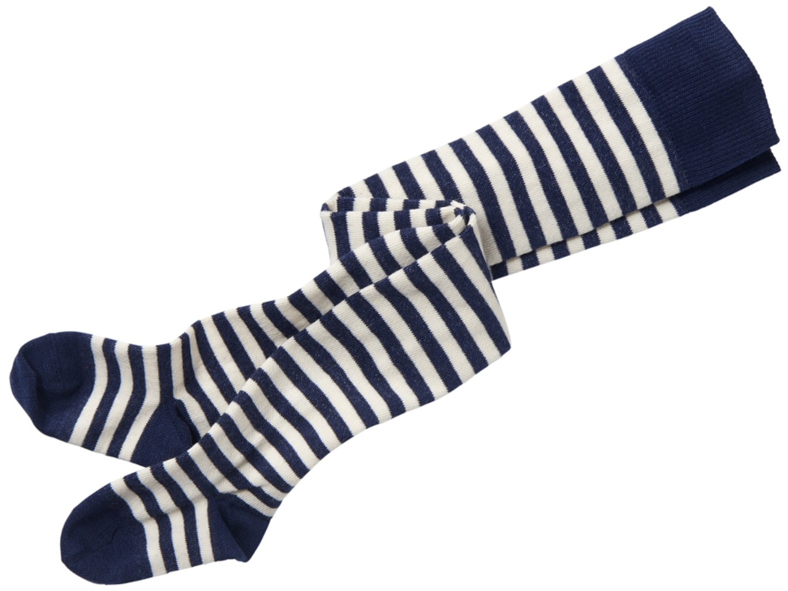 Kinder Strumpfhose marine-geringelt Gr.3-4