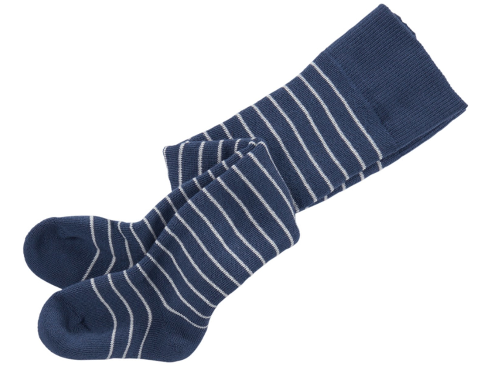 Baby Strumpfhose Baumwolle (kbA) Frottee blau-geringelt Gr. 00