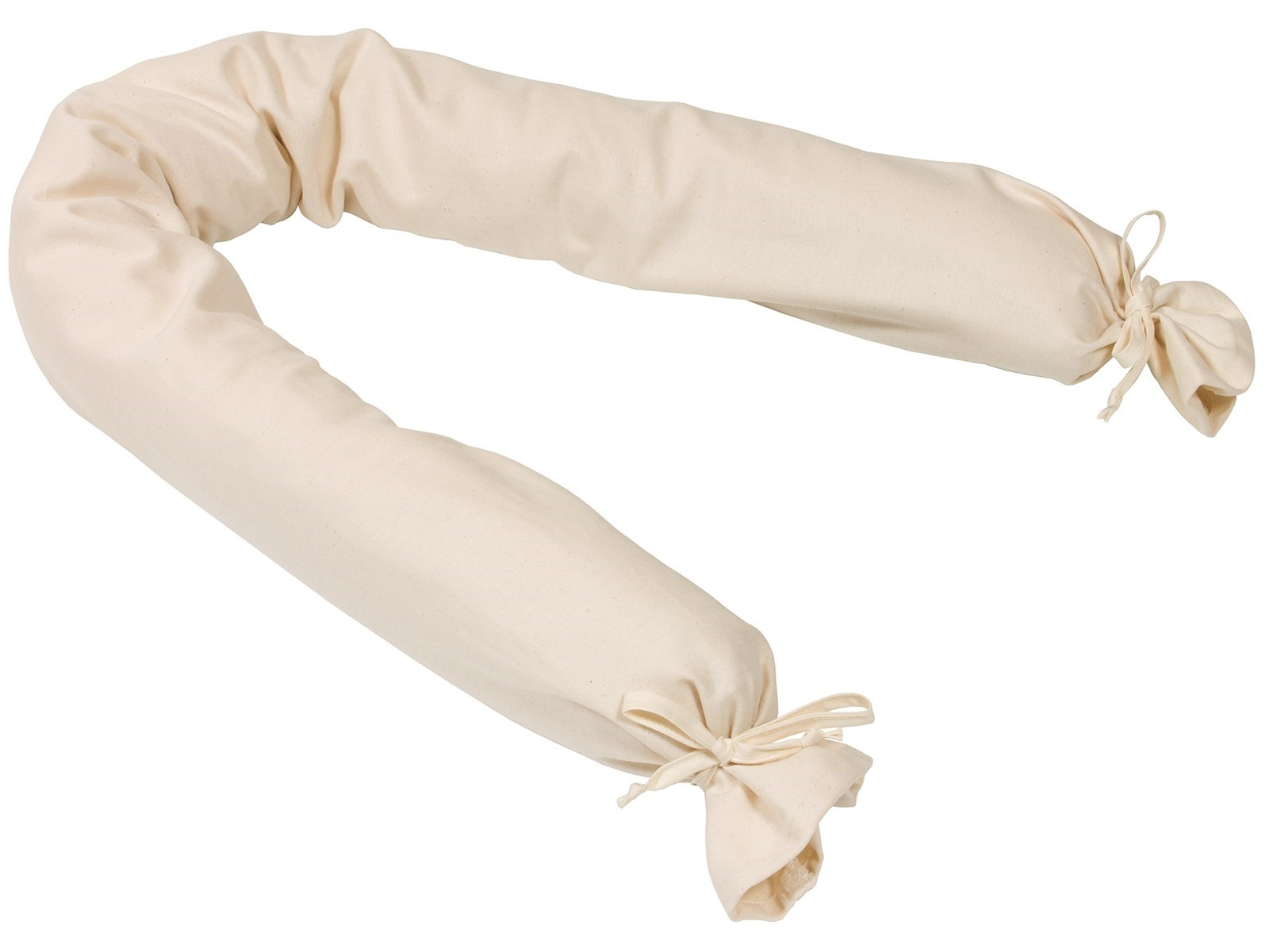 Stillkissen Bio Baumwolle, Füllung Naturkautschuk Flocken 160 x 15 cm, ca. 1000 g