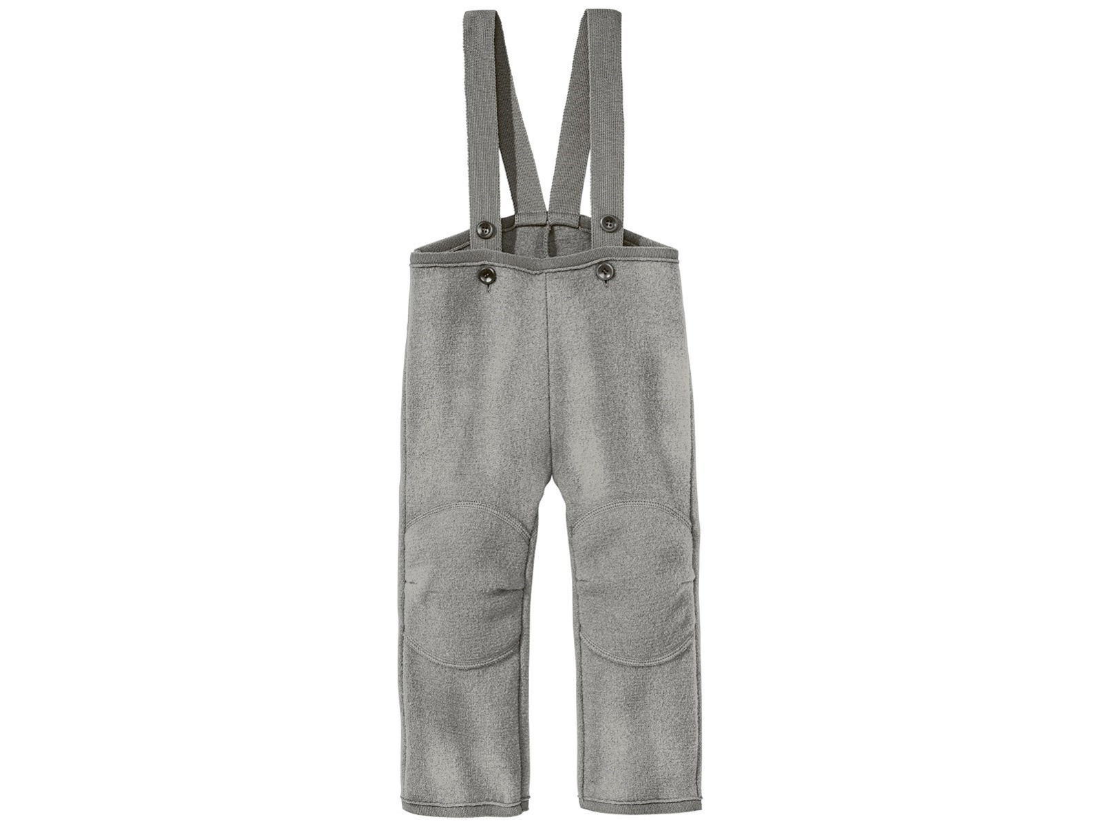 Disana Kinder Latzhose Bio-Merinowolle Walk hellgrau Gr.86/92