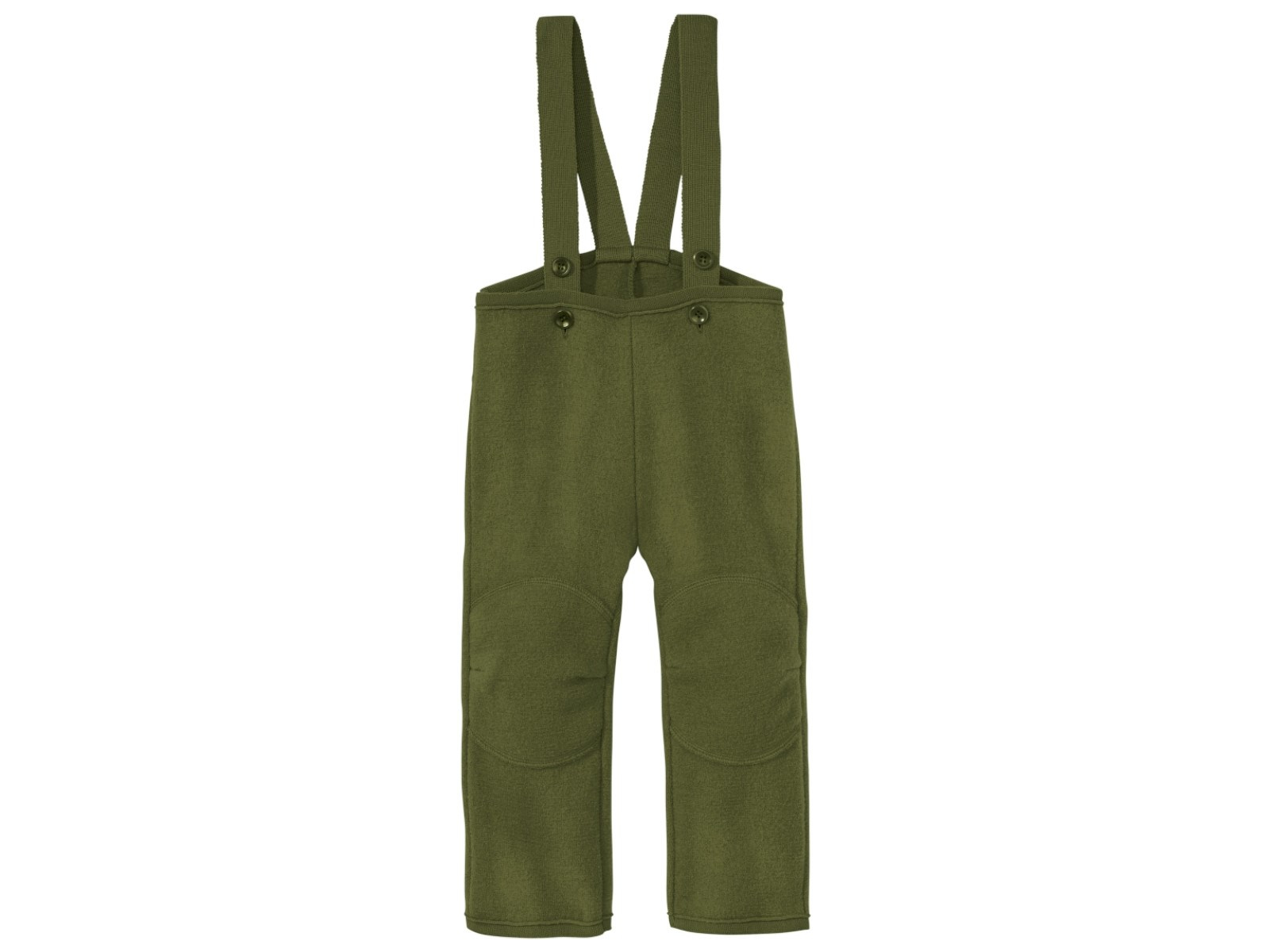 Disana Kinder Latzhose Bio-Merinowolle Walk oliv Gr. 98/104