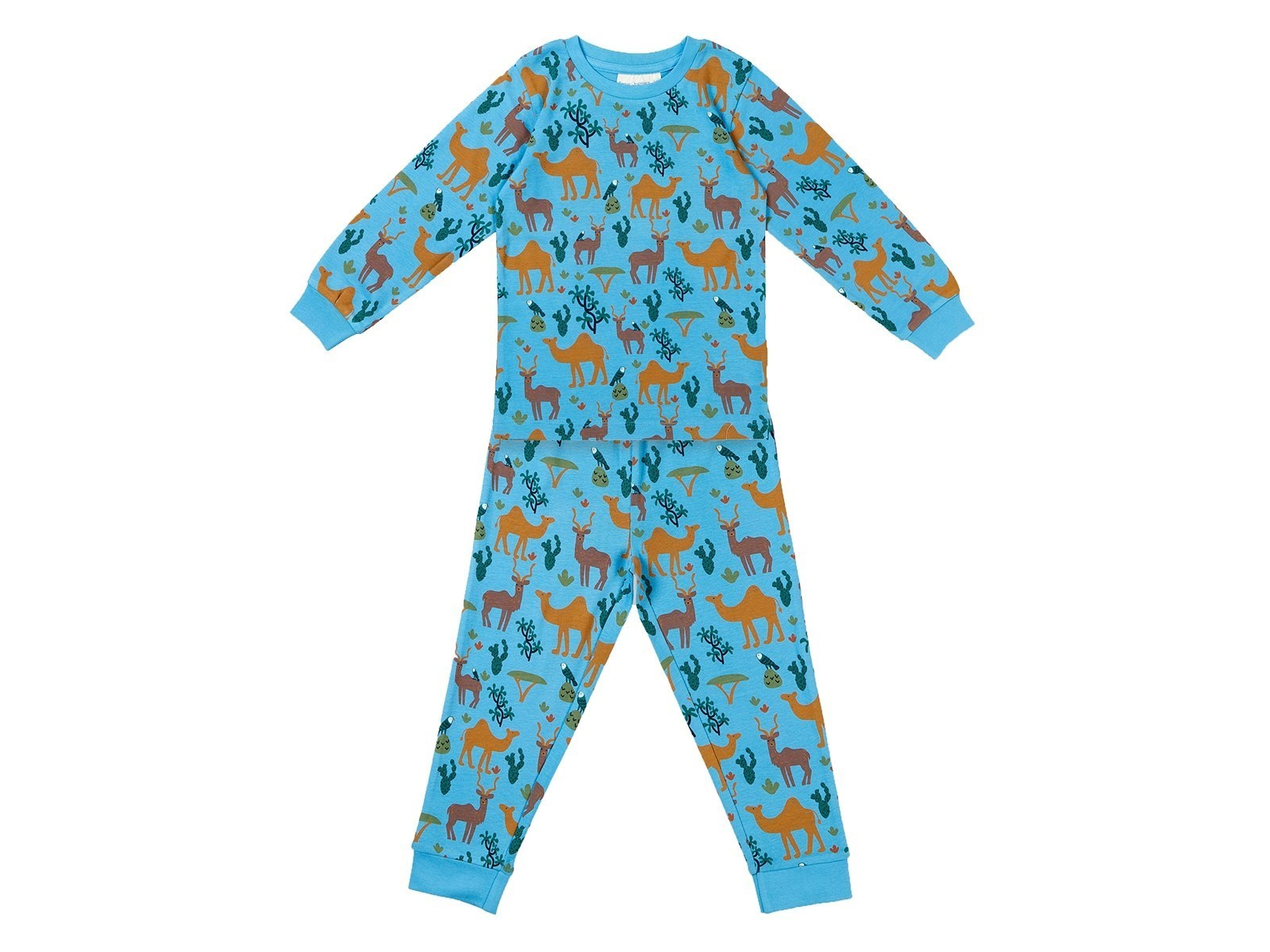 Sense Organics Kinder Schlafanzug Retro azure blue Gr.104 (3-4 Jahre)