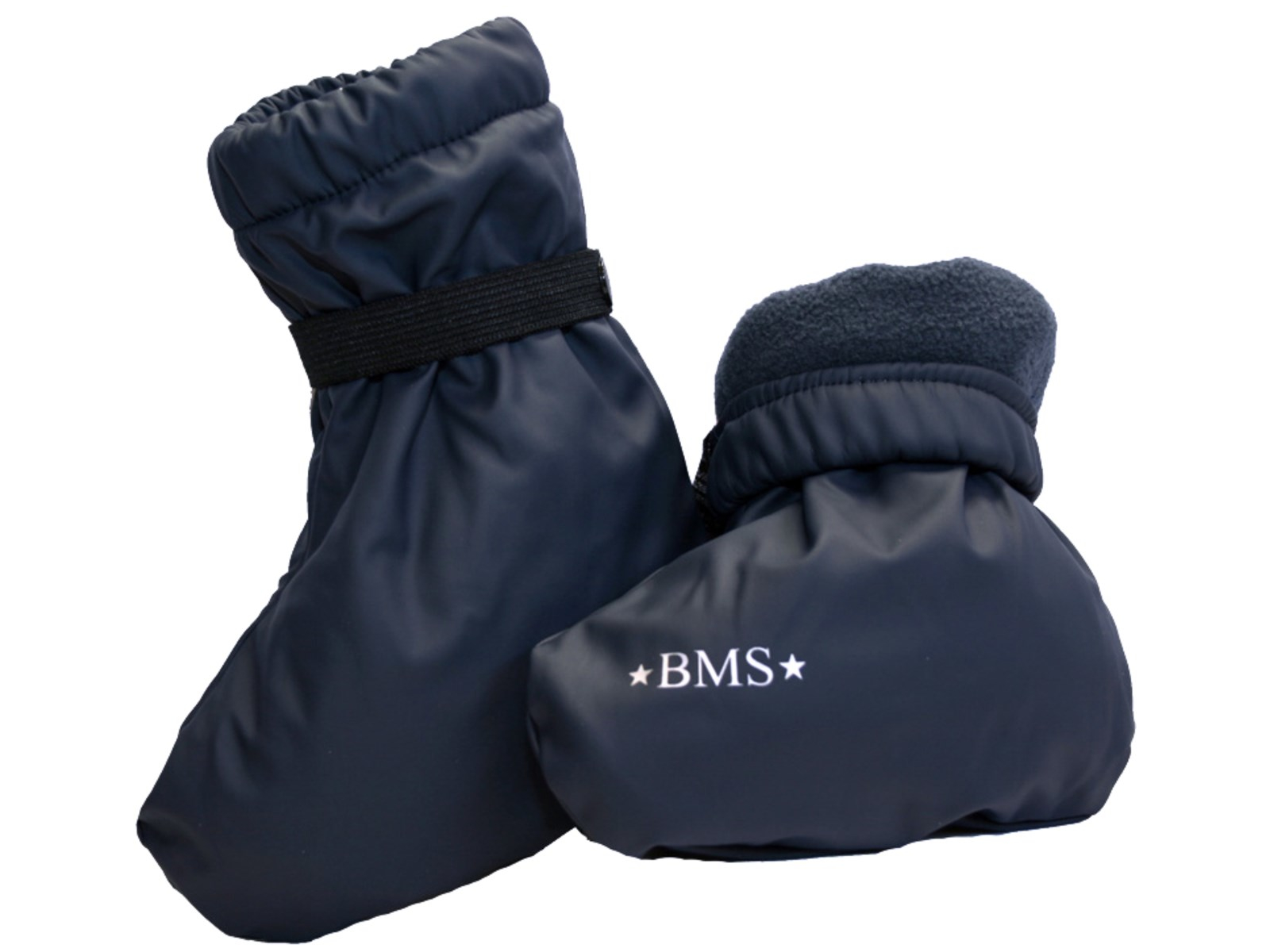 BMS Buddel- und Krabbelschuhe Füsslinge für Babys, gefüttert, SoftSkin marine