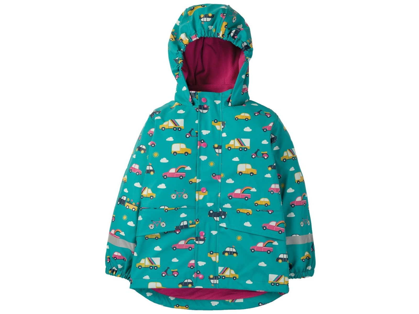 Frugi Kinder Regenjacke mit Kapuze Auto Gr.5 (1-2 Jahre)