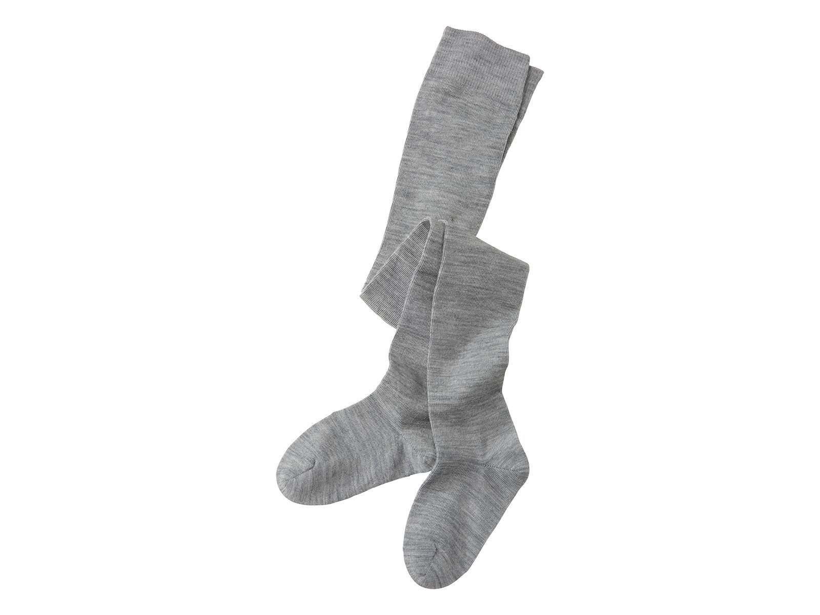 Kinder Strumpfhose Bio-Schurwolle Bio-Baumwolle melange-grau Gr.1-2