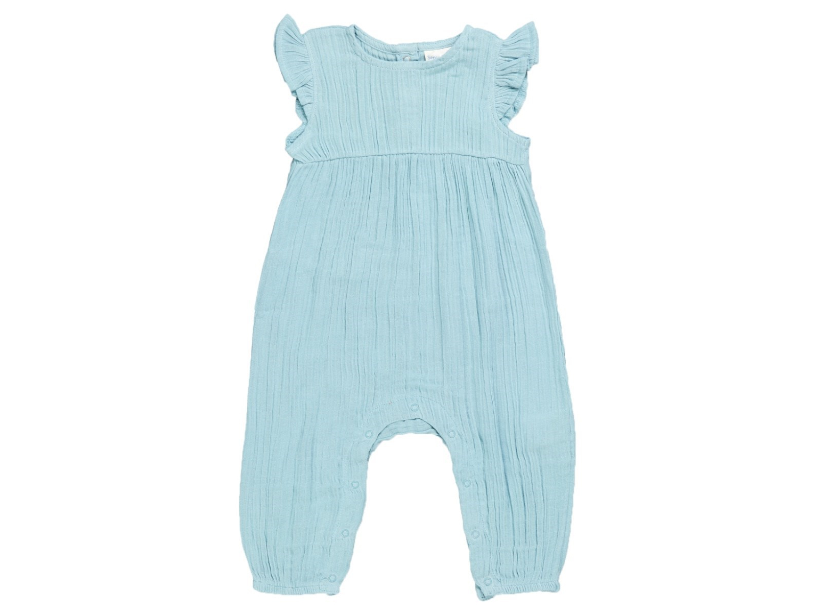 Sense Organics Baby Overall Musselin dusty blue Gr.80 (9-12 Monate)