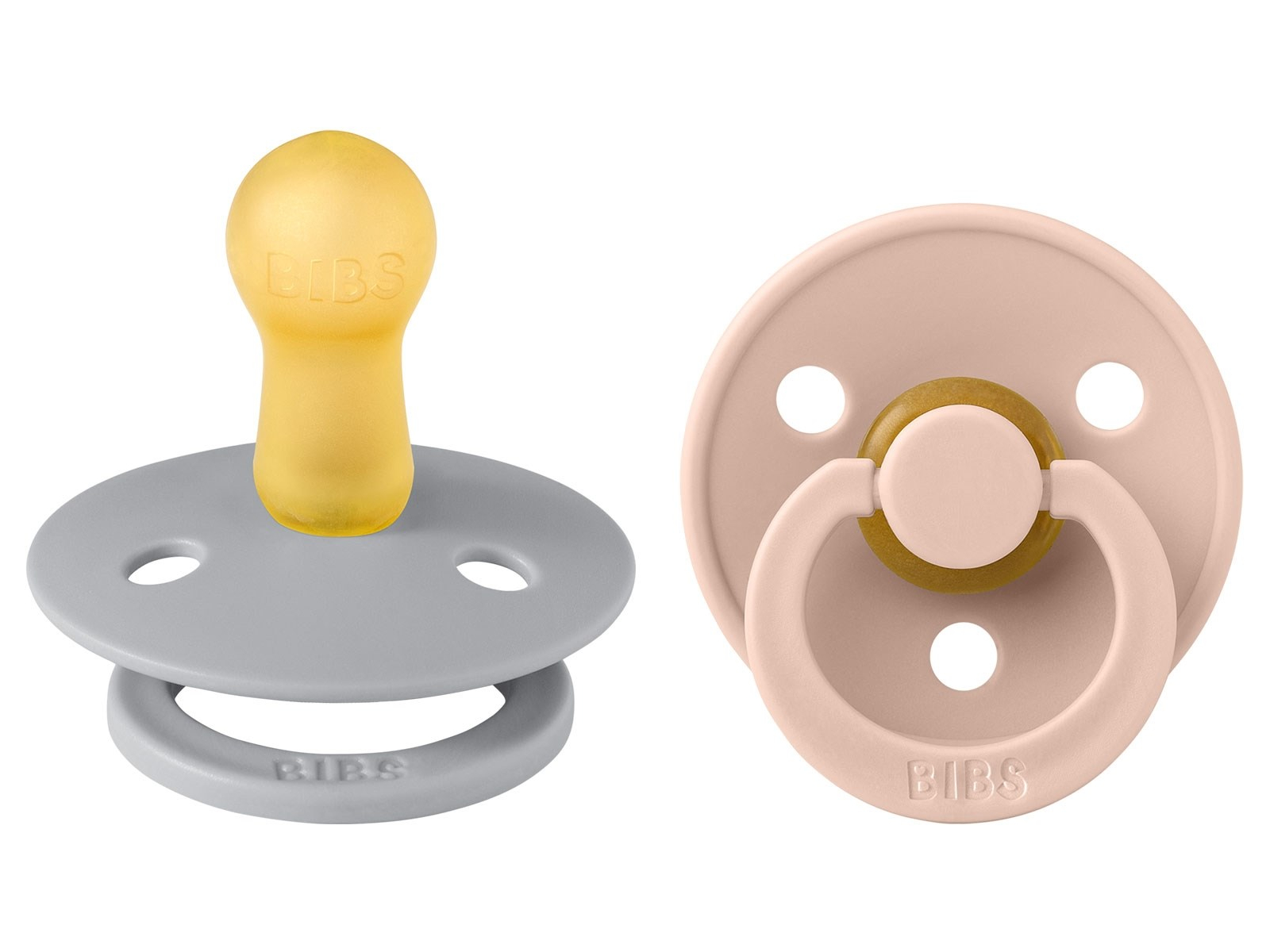 BIBS Schnuller Naturlatex "Colour" 2er Pack kirschförmig cloud-blush 0-6 Monate