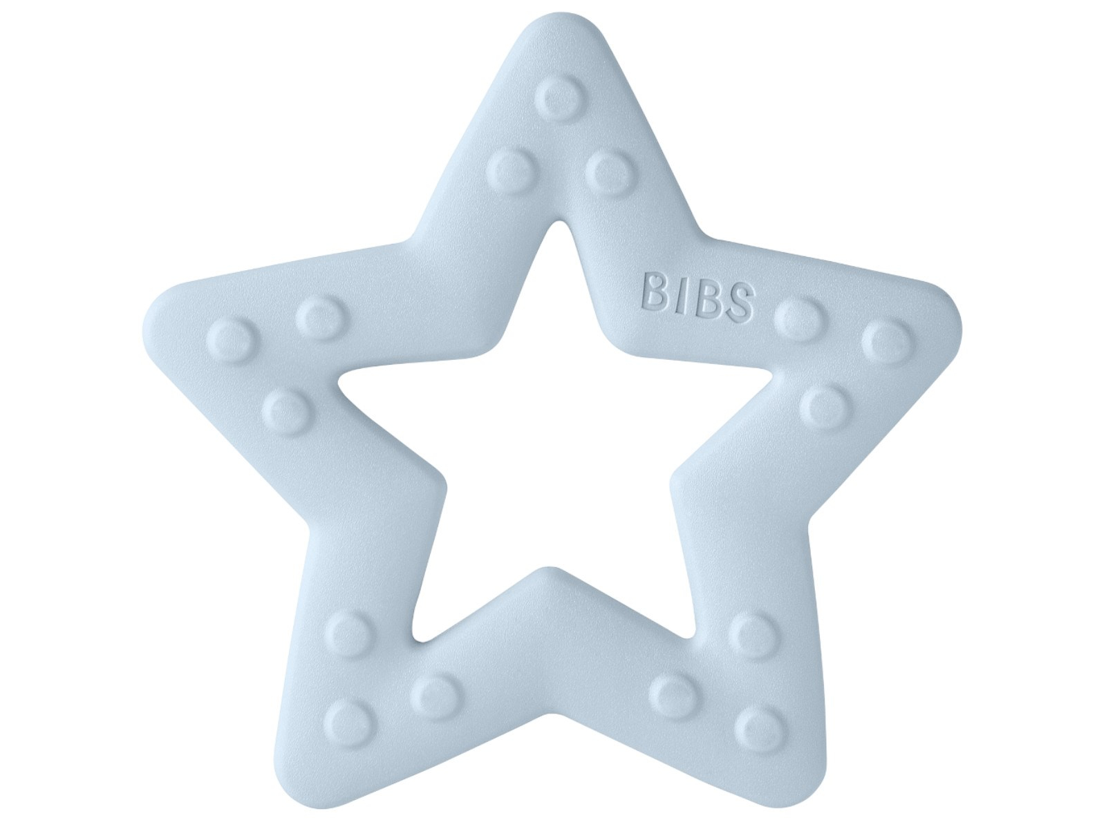 BIBS Beißring Baby Bitie Baby Blue Star Maße 10 x 9 x 1 cm