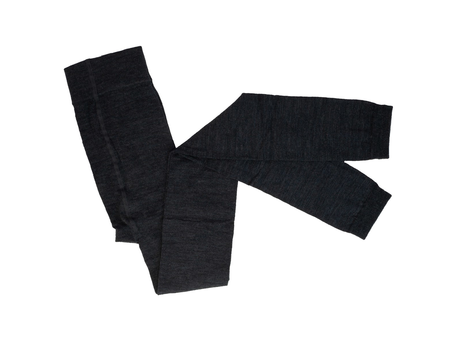 Damen Leggings Bio-Schurwolle, Bio-Baumwolle, anthrazit meliert Gr. 36-38