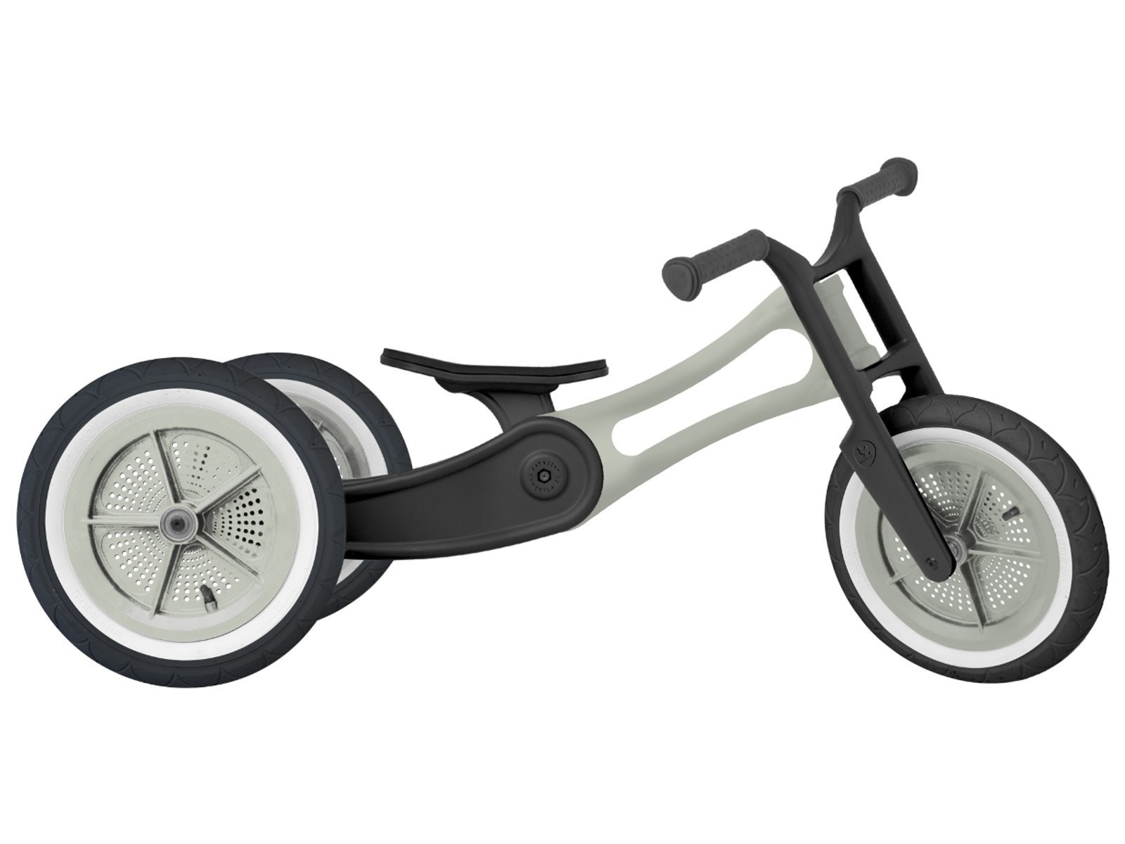 Wishbone Bike Dreirad Laufrad 3-in-1 "Recycled Edition" hellgrau Für Kinder zwischen 1 und 6 Jahren