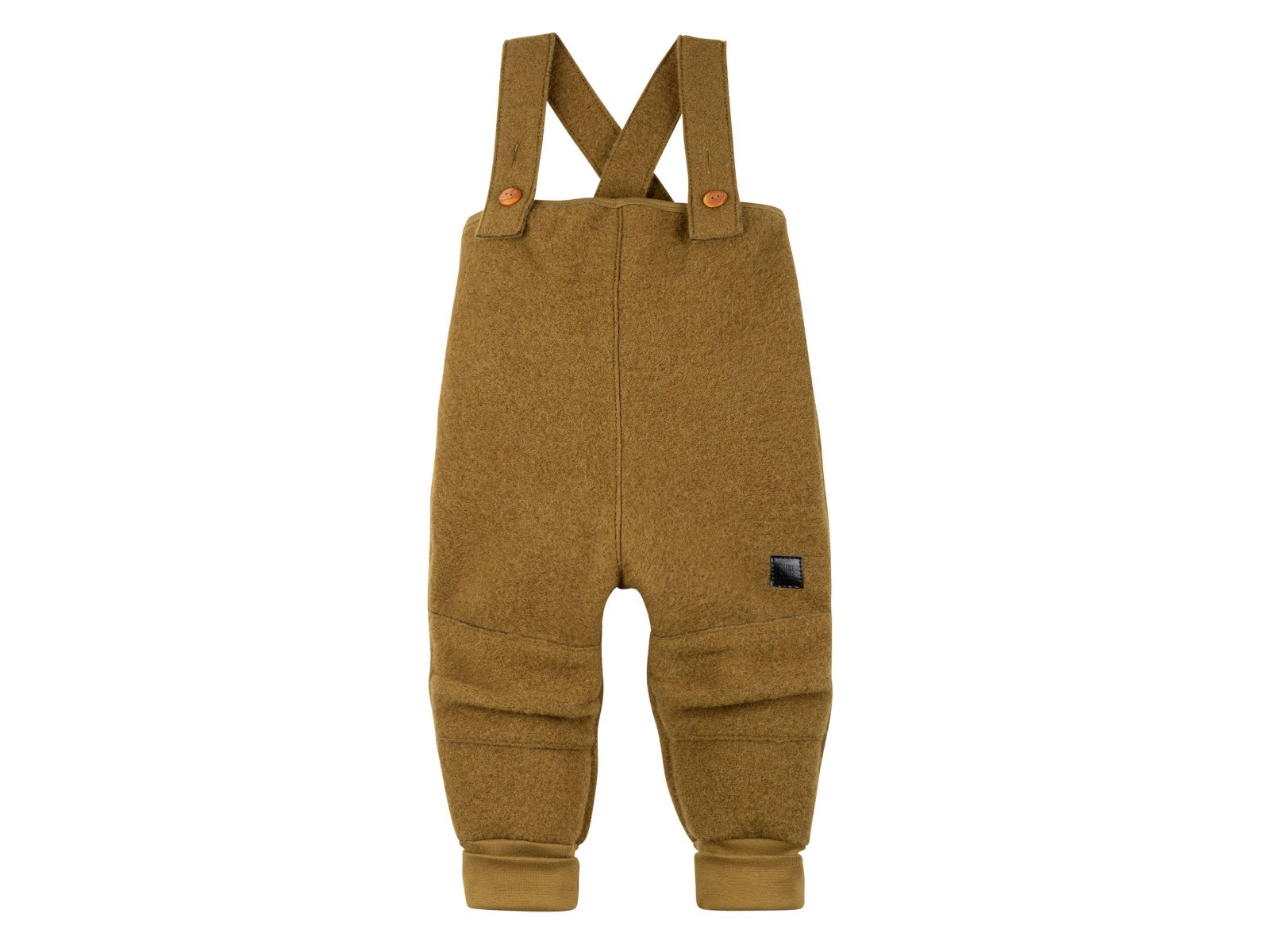 PURE PURE by Bauer Kinder Latzhose Bio-Schurwolle Walk schilf Gr.86/92