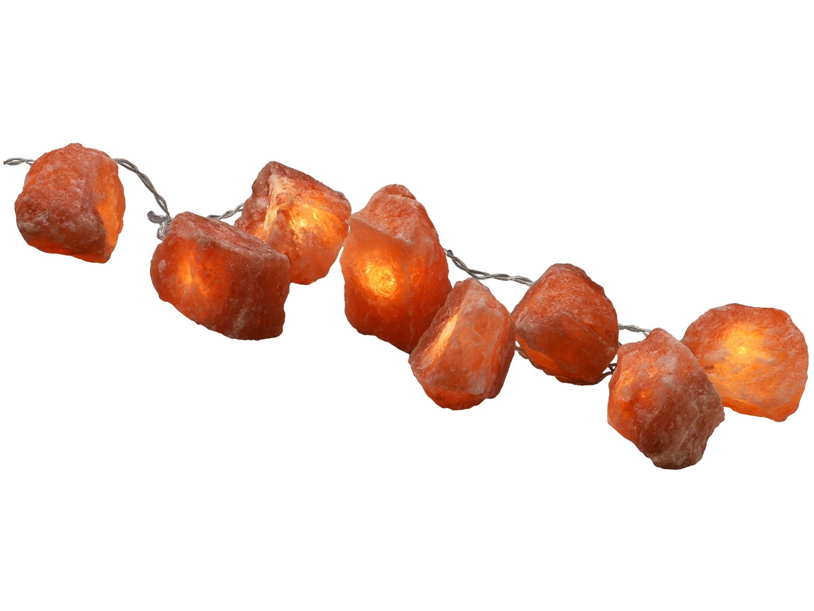 LED-Lichterkette Beleuchtete Salzkristalle Rock Länge ca. 160 cm, Gewicht ca. 1050 g