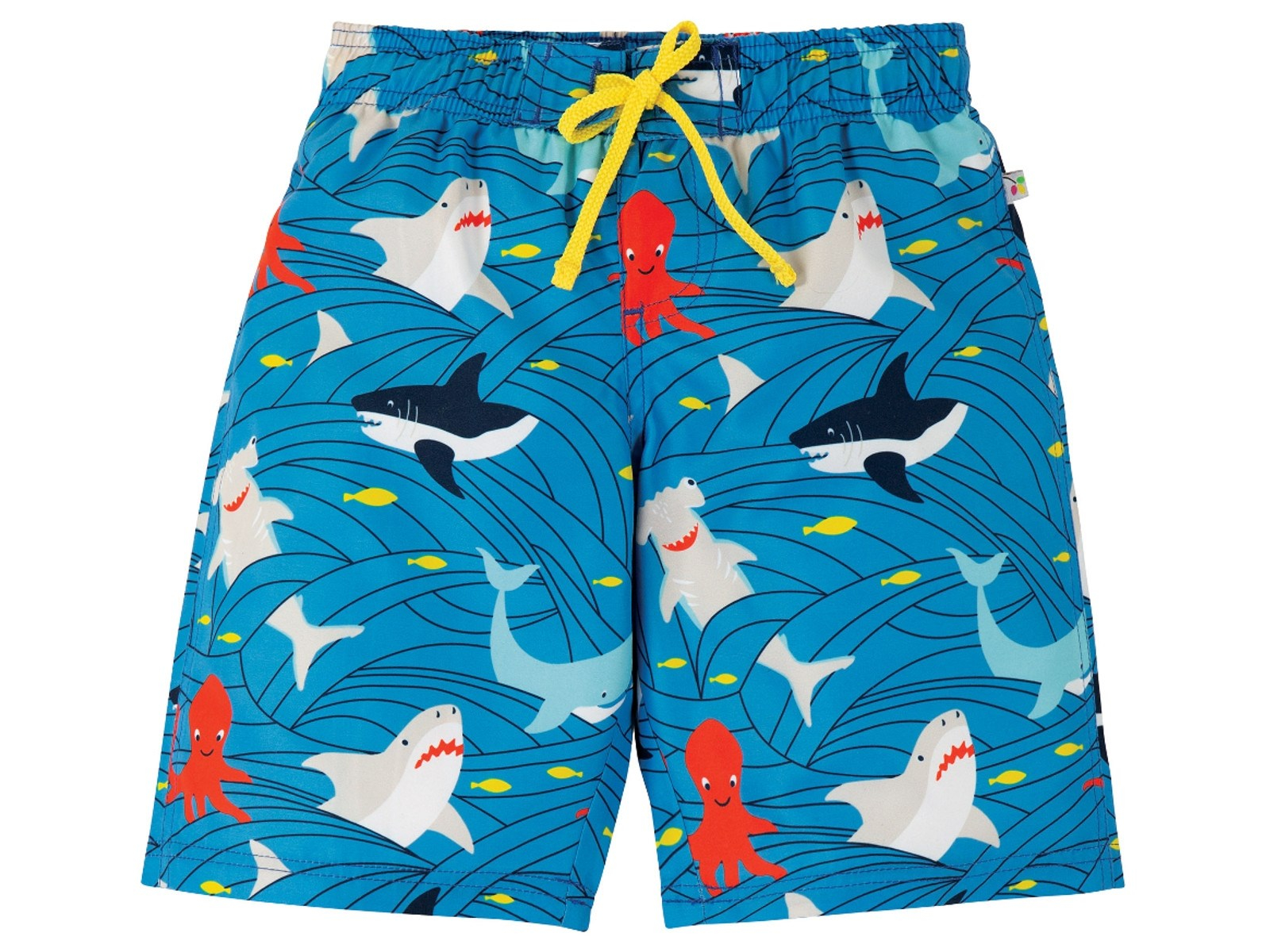 Frugi Kinder Badehose UV Schutzkleidung UV 50 plus Hai Gr.4 (12-18 Monate)