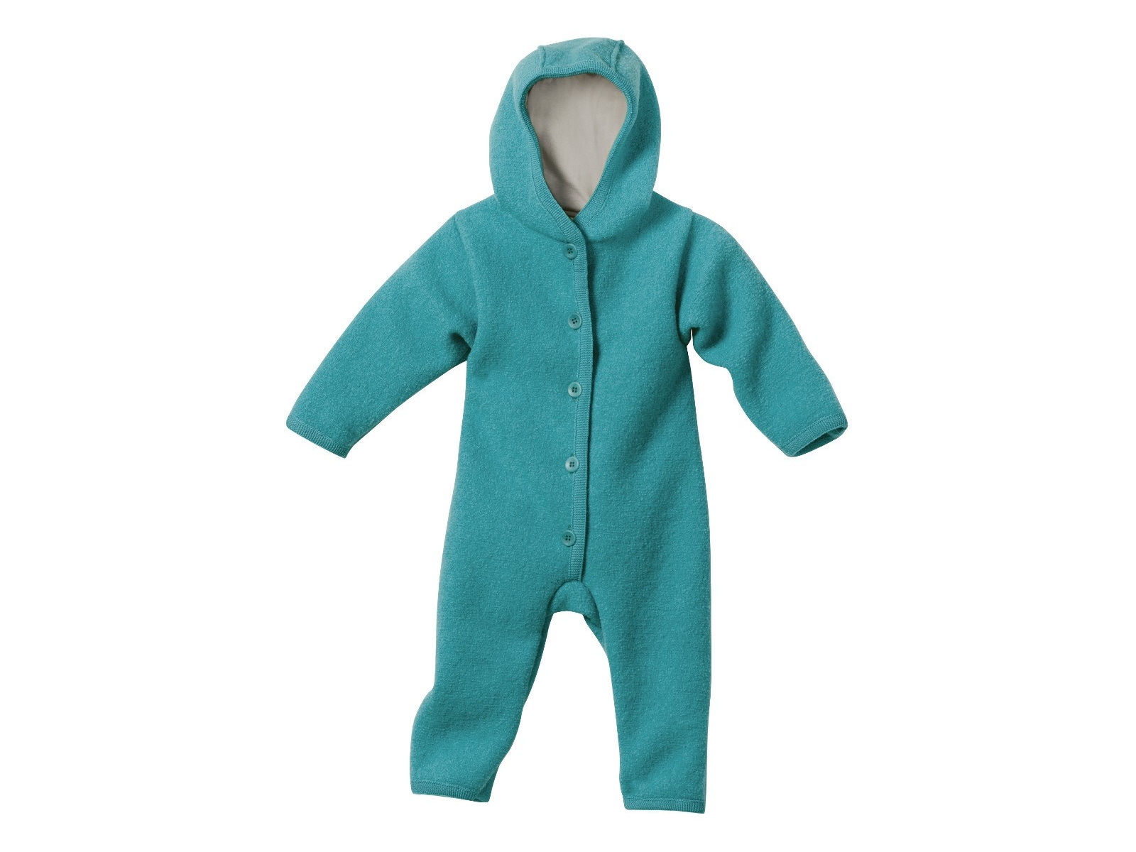 Disana Baby Walk-Overall Bio Merinowolle lagoon Gr.62/68