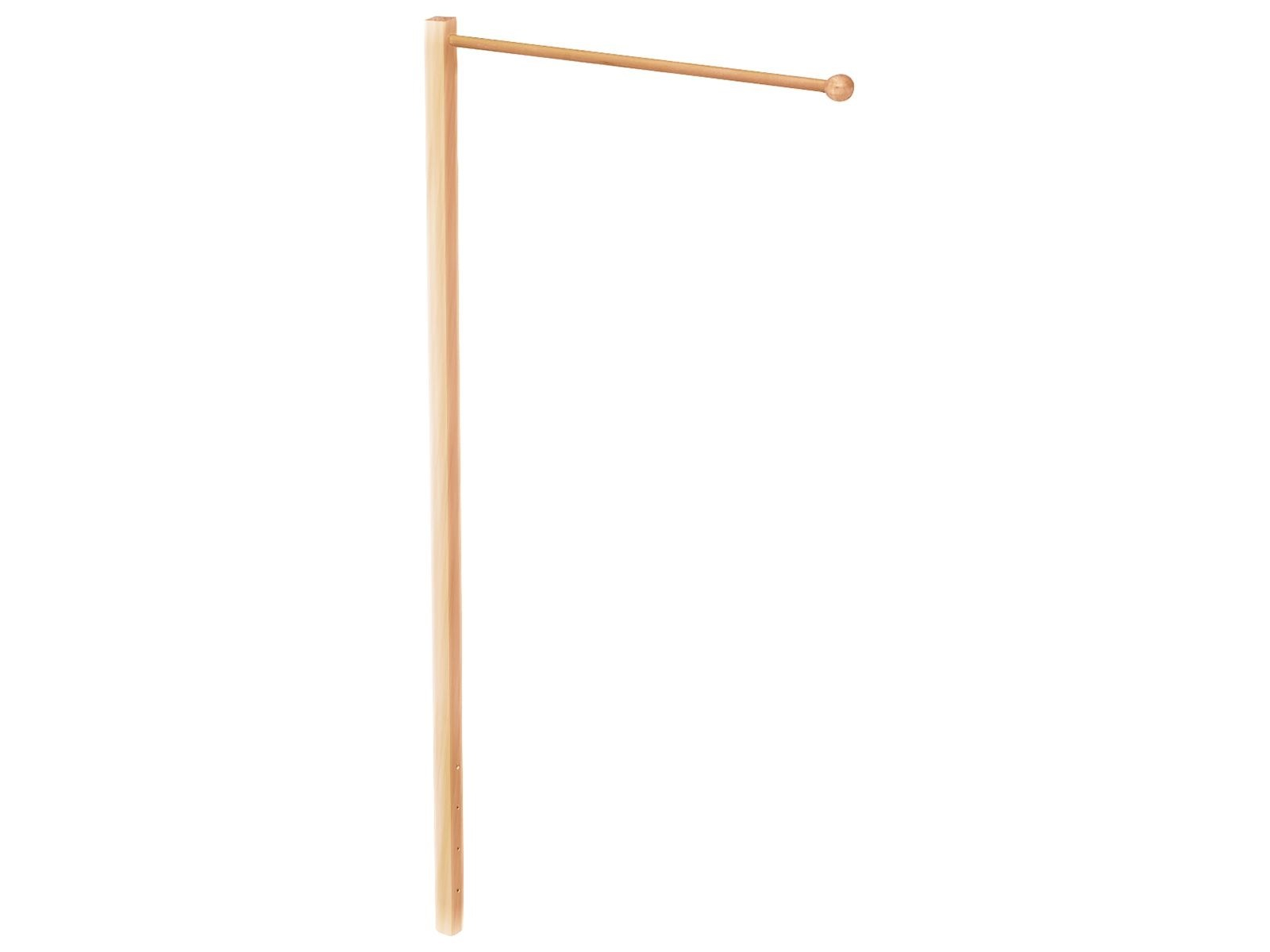 Himmelstange für Baby- und Kinderbett aus Holz, geölt Höhe 118 cm, Tiefe 65 cm