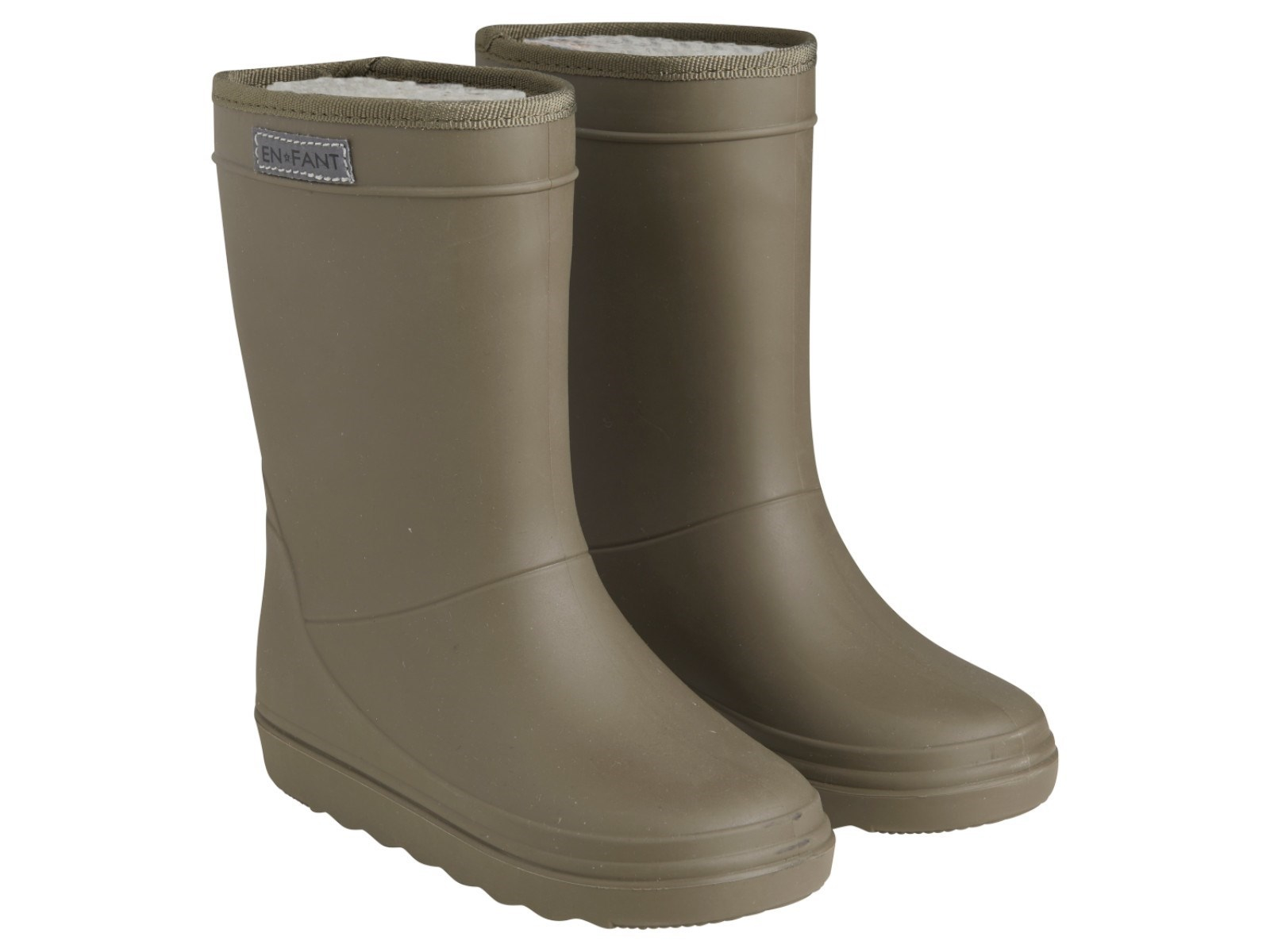 Kinder Thermo Gummistiefel mit Schurwoll-Fell ivy green Gr.23