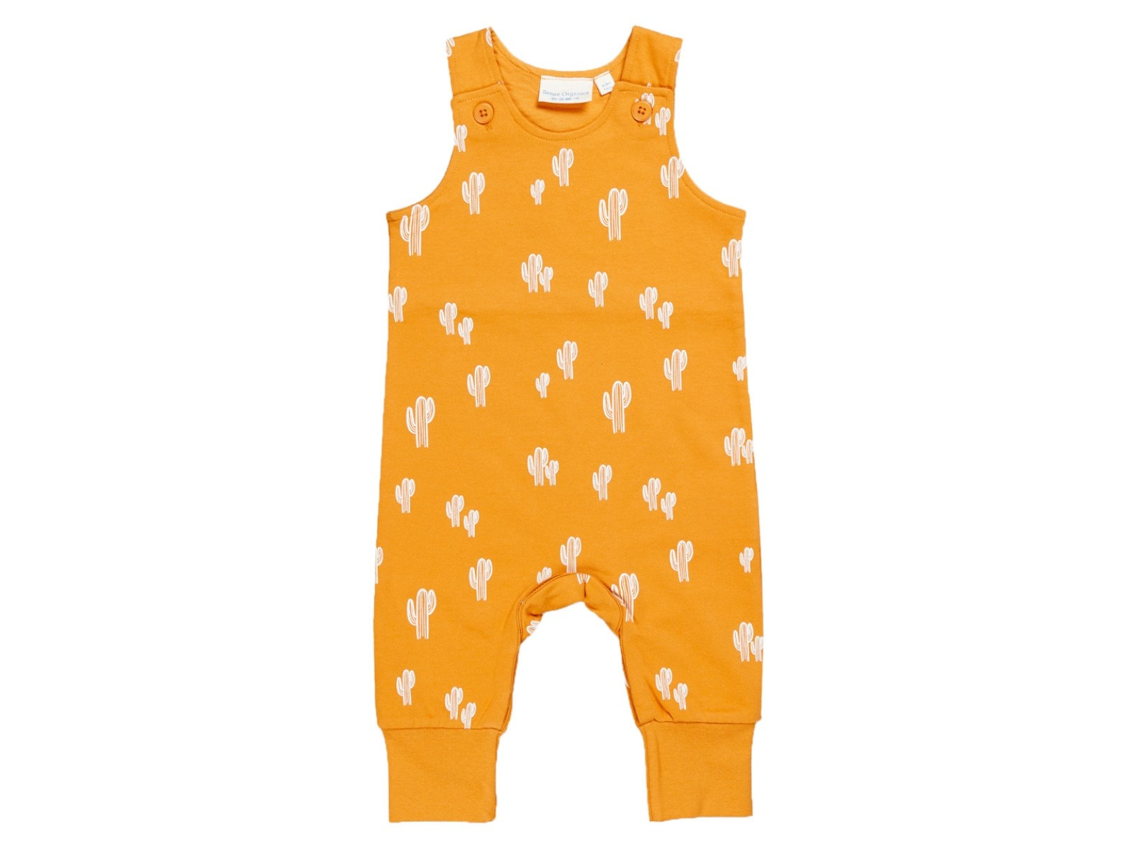 Sense Organics Baby Strampler cactus outline curry Gr.86 (12-18 Monate)