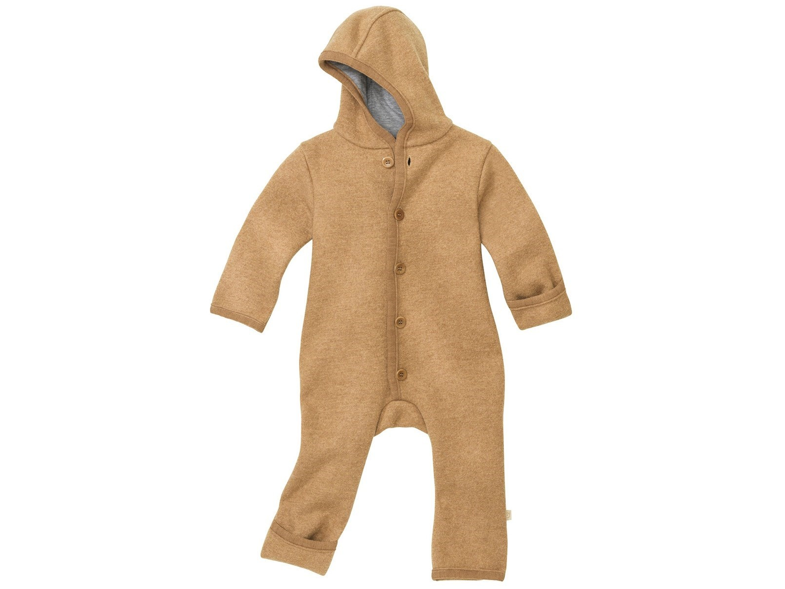 Disana Baby Walk-Overall Bio-Merinowolle karamell Gr.74/80