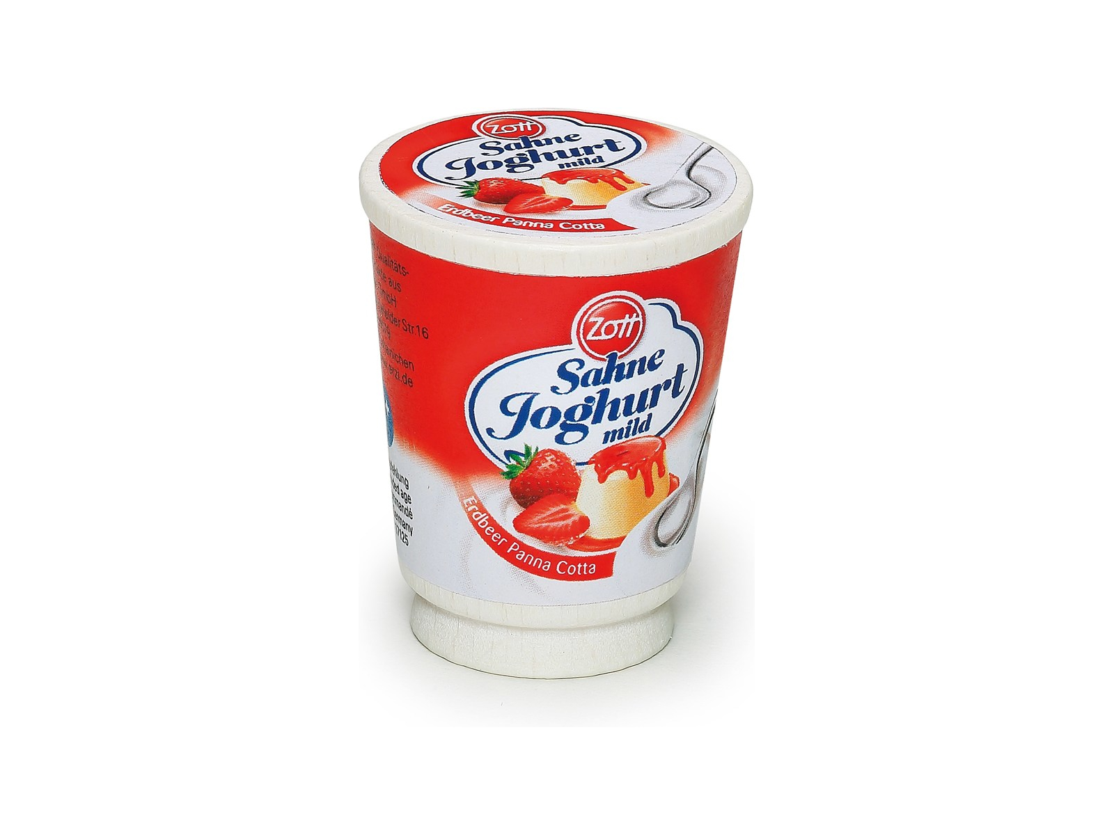 Sahnejoghurt von Zott 3,9x3,9x4,8cm