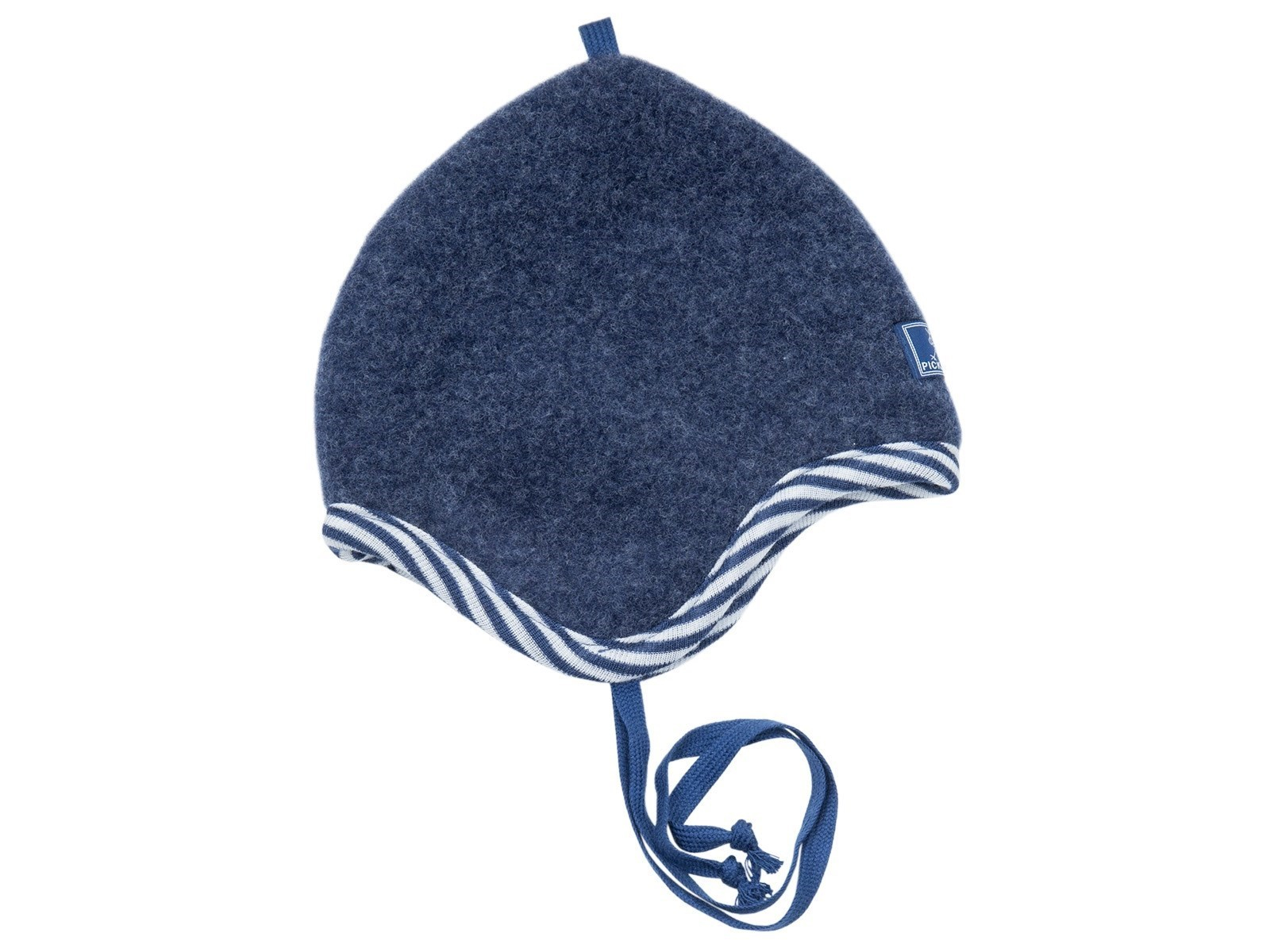 Pickapooh Kinder Mütze Bio-Merinowolle Fleece marine Gr.48