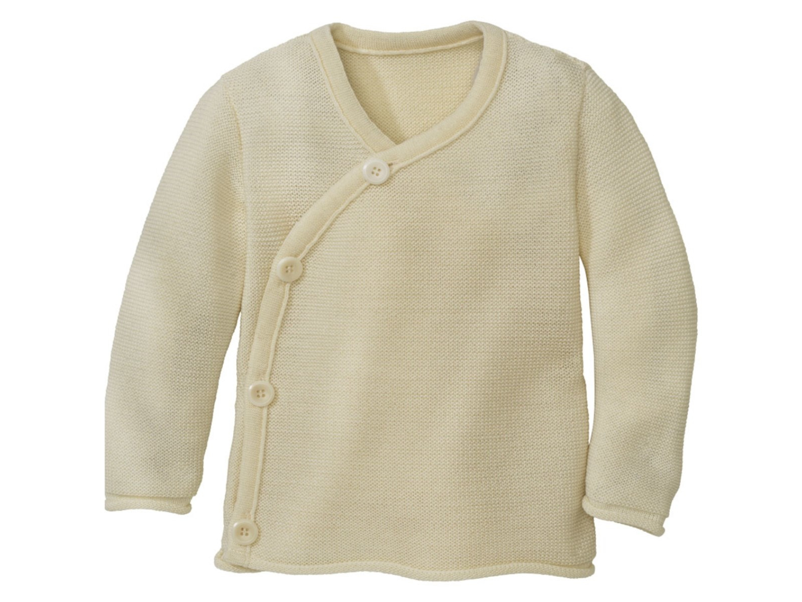 Disana Baby Jacke Bio-Merinowolle melange-natur Gr.50/56