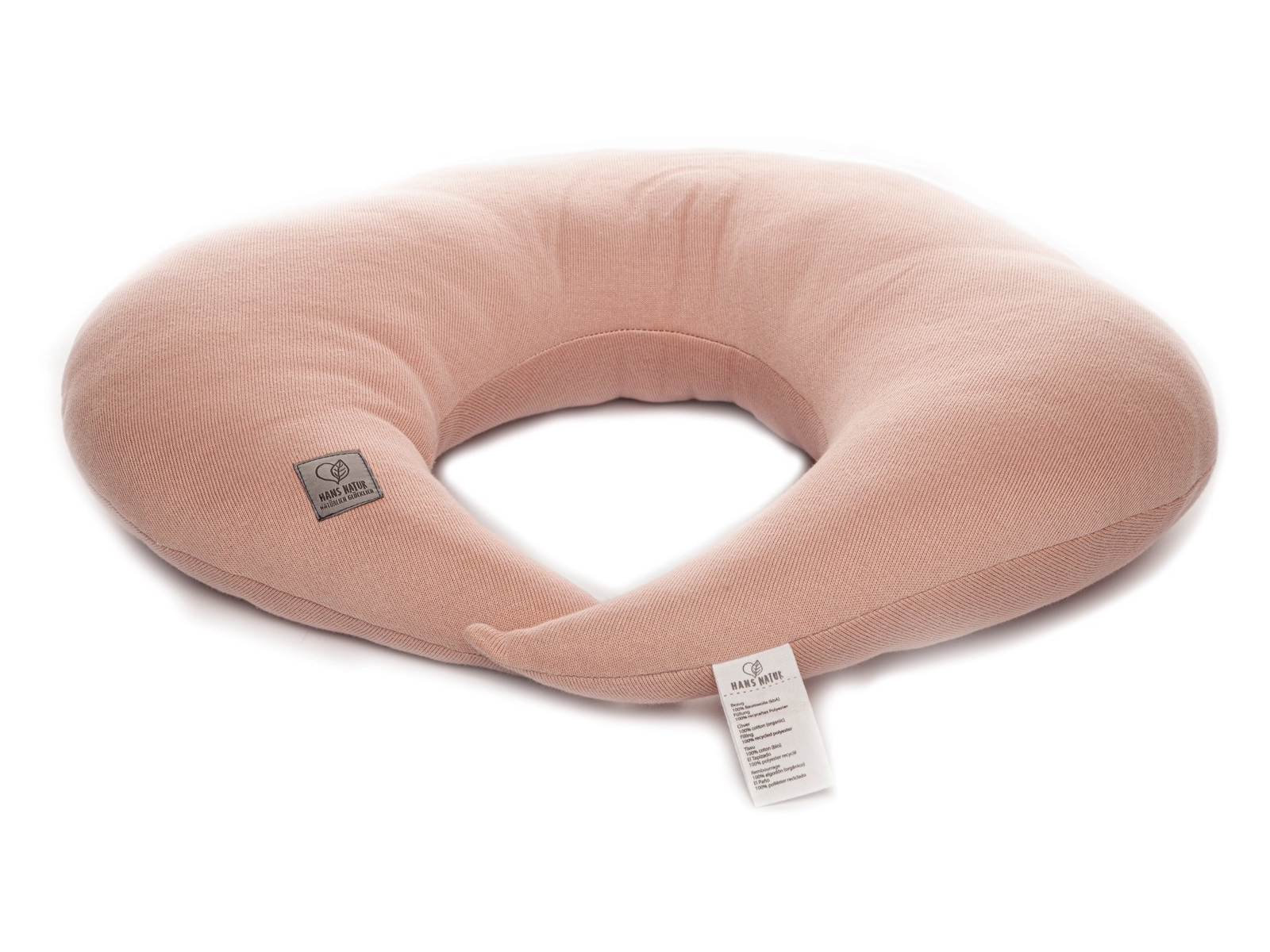 Stillkissen Stillmond, Feinstrick, Bezug Bio-Baumwolle rose Maße ca. 60 x 50 cm