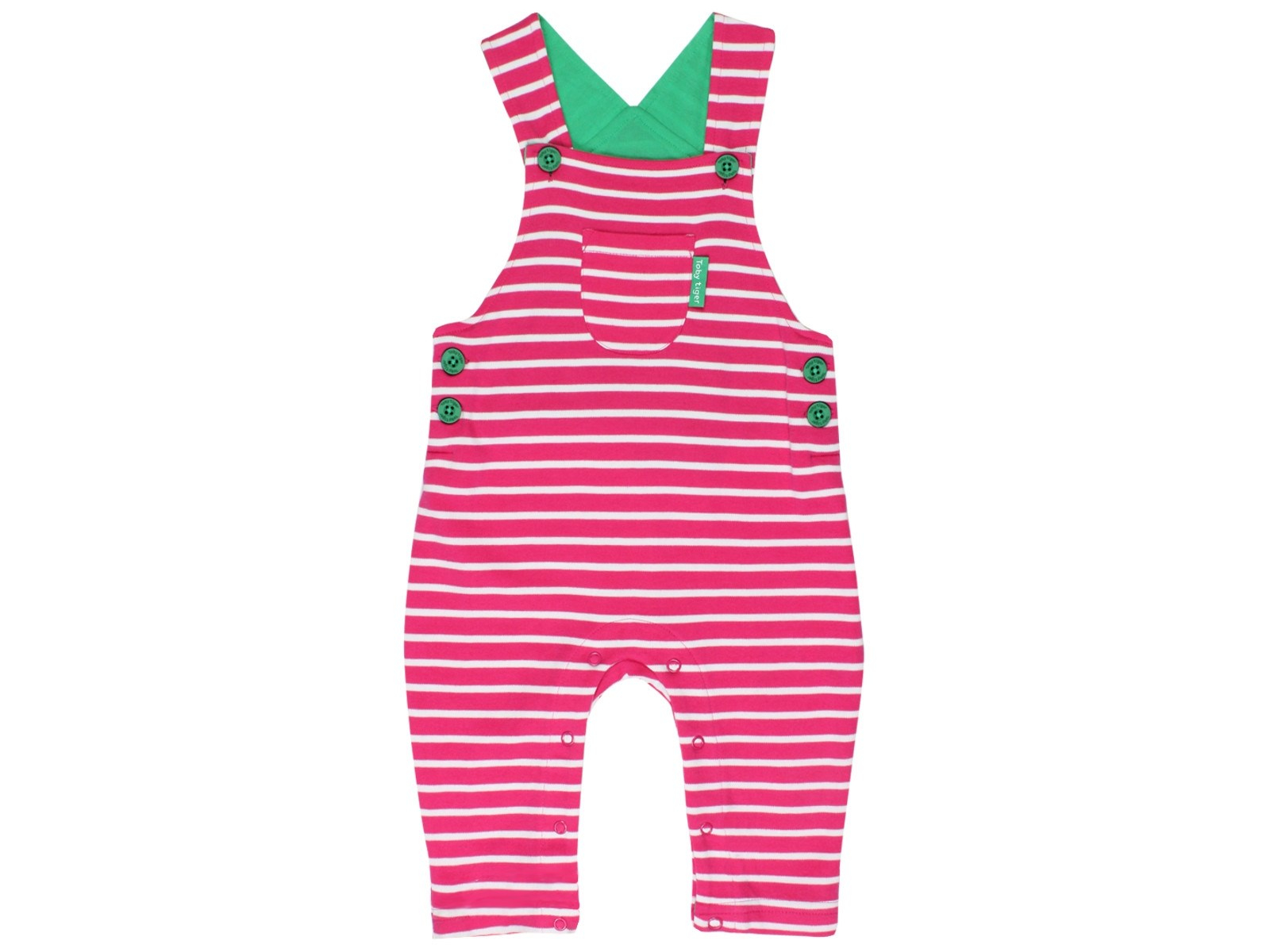 Baby und Kinder Latzhose pink-gestreift Gr.68