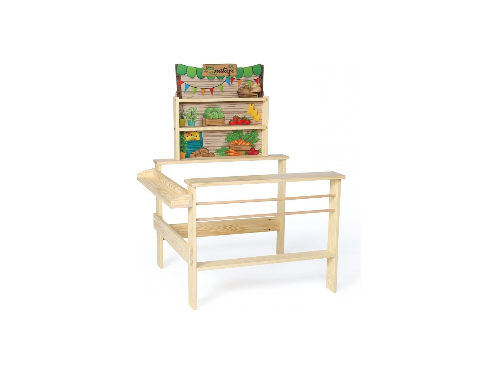 Kaufladen Bio-Markt 79 x 72 x 105 cm