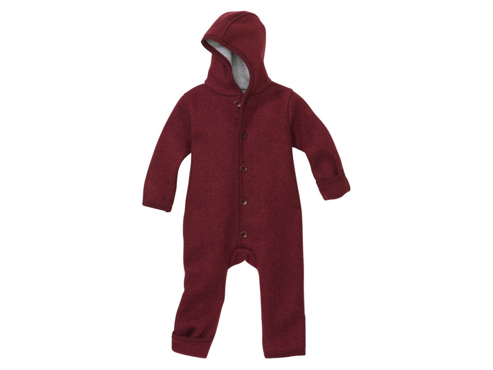 Disana Baby Walk-Overall Bio-Merinowolle cassis Gr.86/92