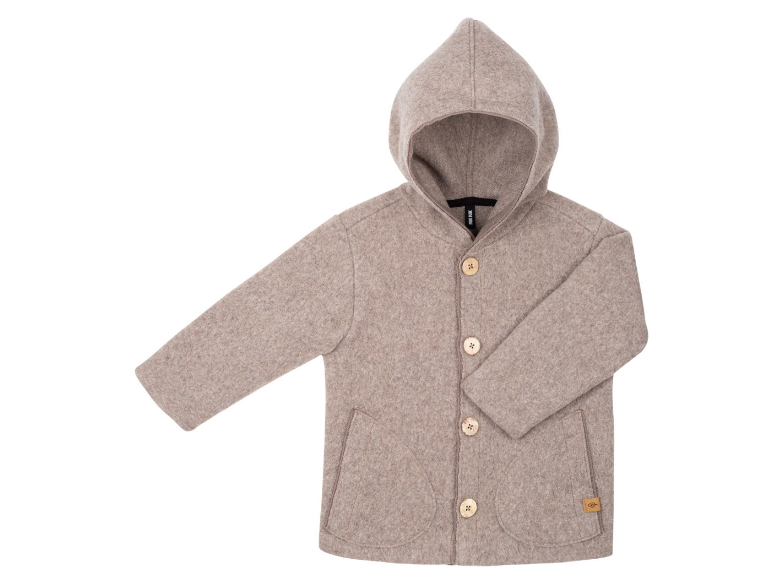 PURE PURE by Bauer Baby und Kinder Jacke mit Kapuze Wollwalk kaschmir Gr.86/92