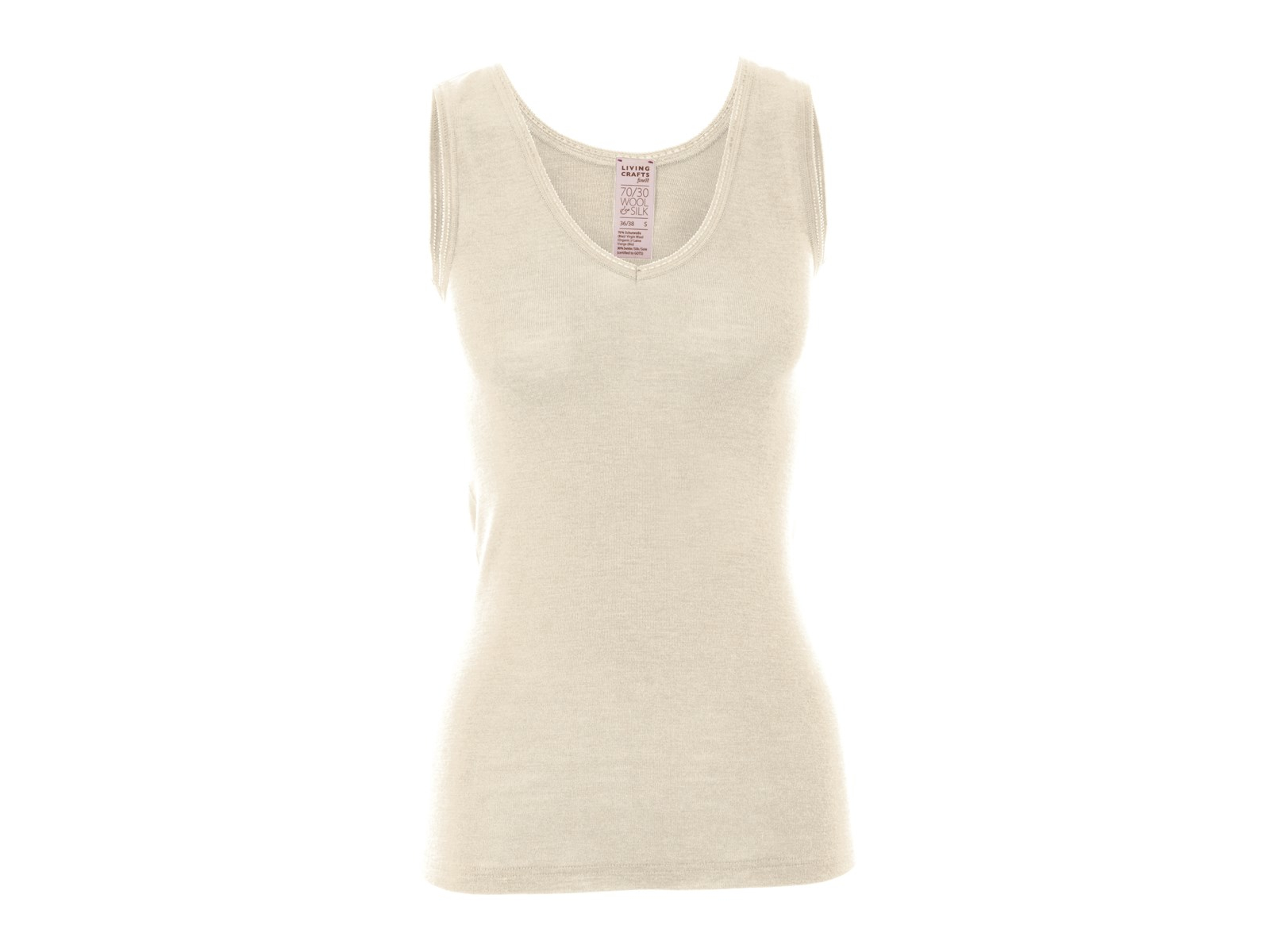 Living Crafts Unterhemd "Freya", natural Gr. 36/38