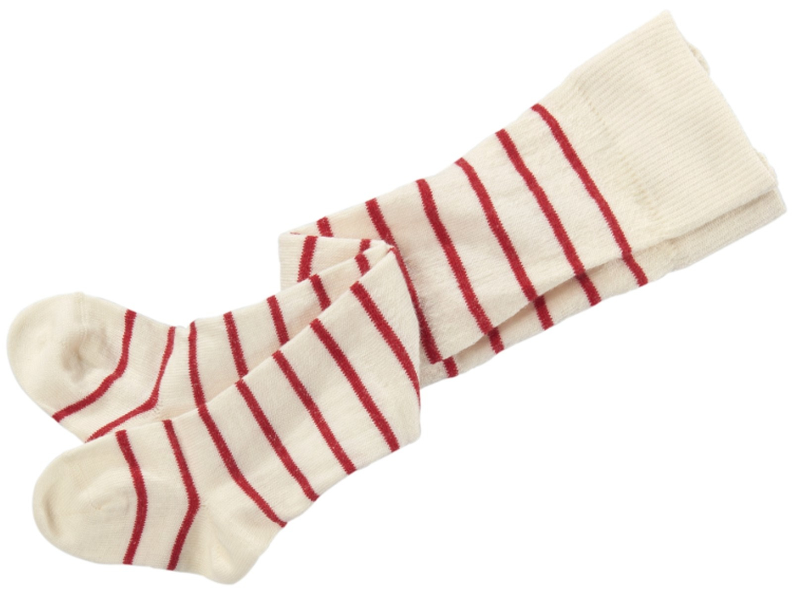 Baby Strumpfhose natur-kirsch-geringelt Gr. 00