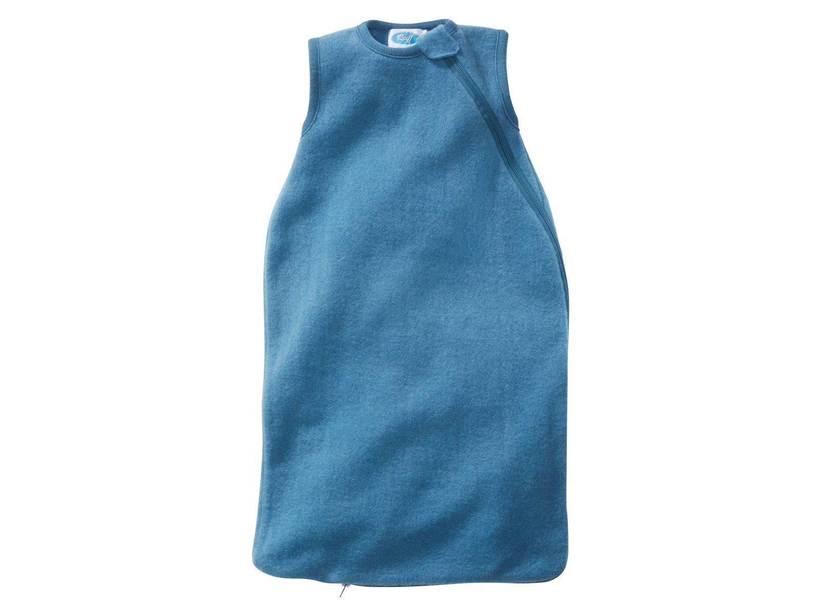 Schlafsack Baby ohne Arm Bio-Merinowolle Fleece Ganzjahr pazifik Gr.74/80