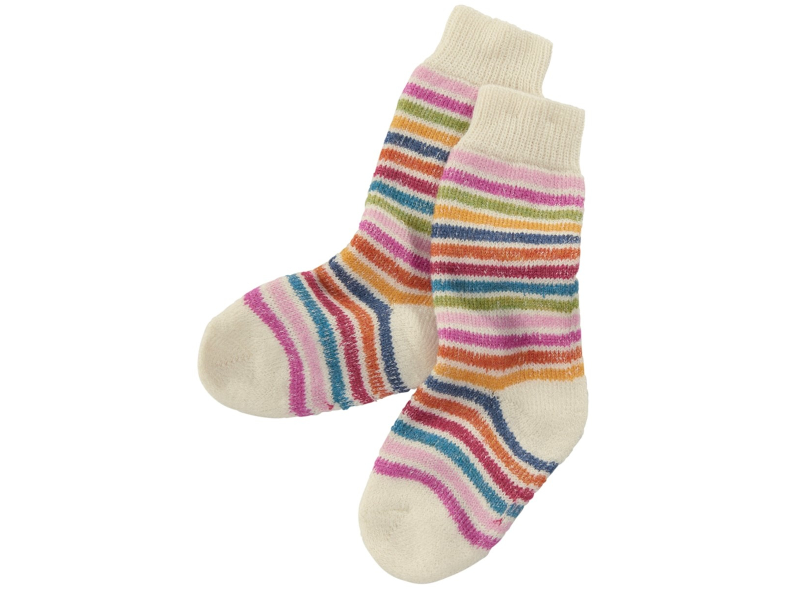 Kinder Socken Bio-Schurwolle Rainbow naturmix Gr.18-20