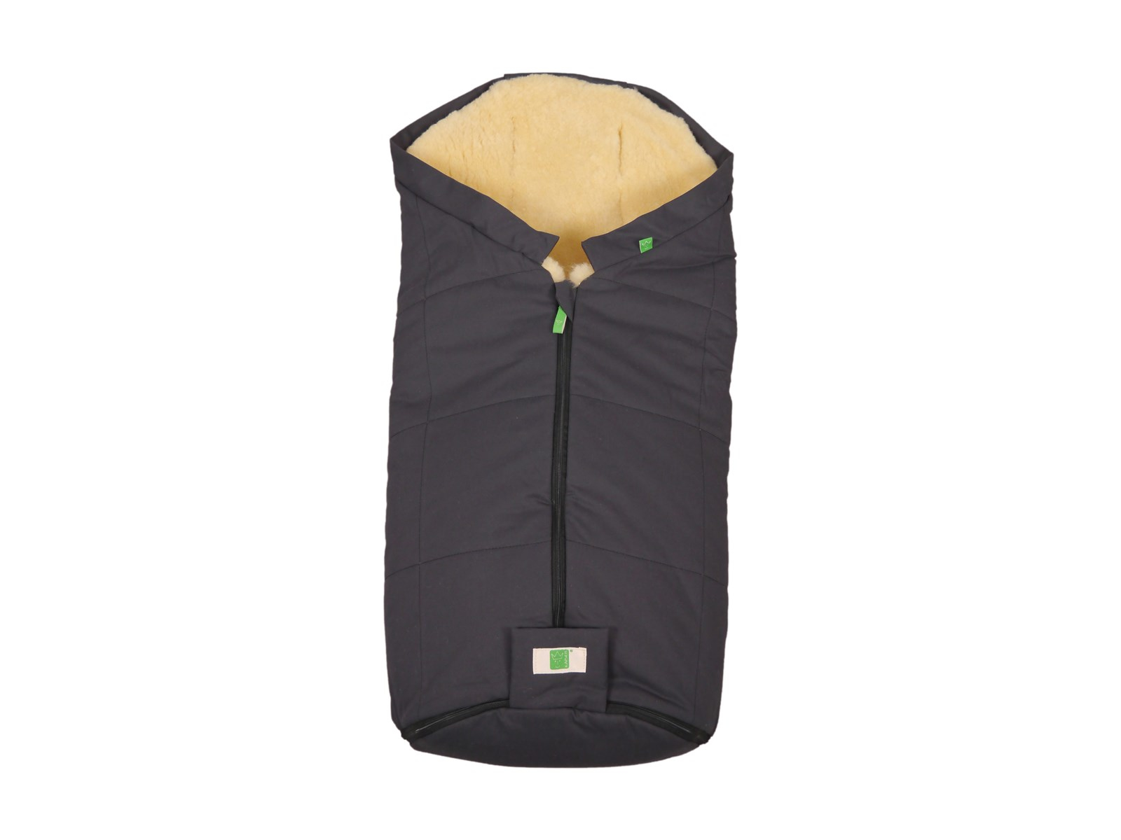 Kaiser Naturfellprodukte Fußsack Kinderwagen Lammfell "IGLU" medizinisch gegerbt anthrazit Länge 98 cm, Breite 45 cm (6-36 Monate)