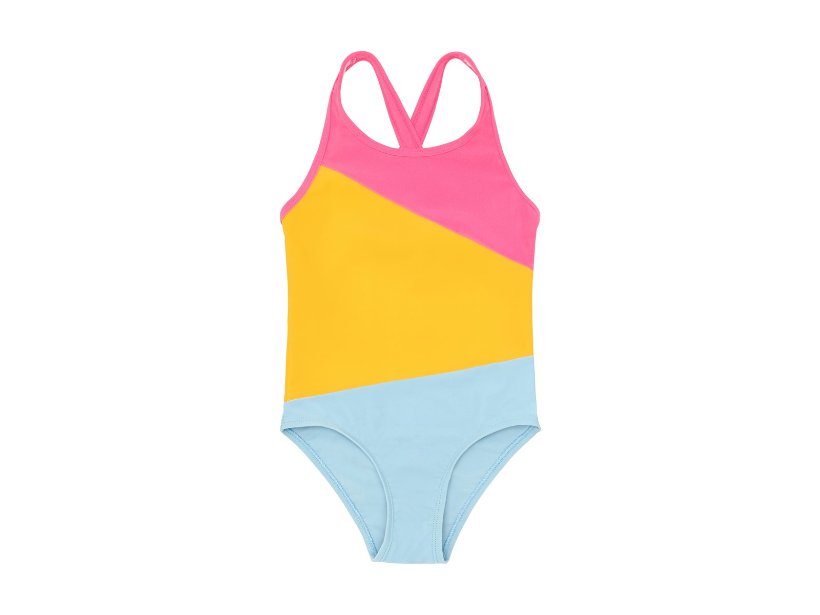 Badeanzug Colorblock Pink Lemonade Gr.92