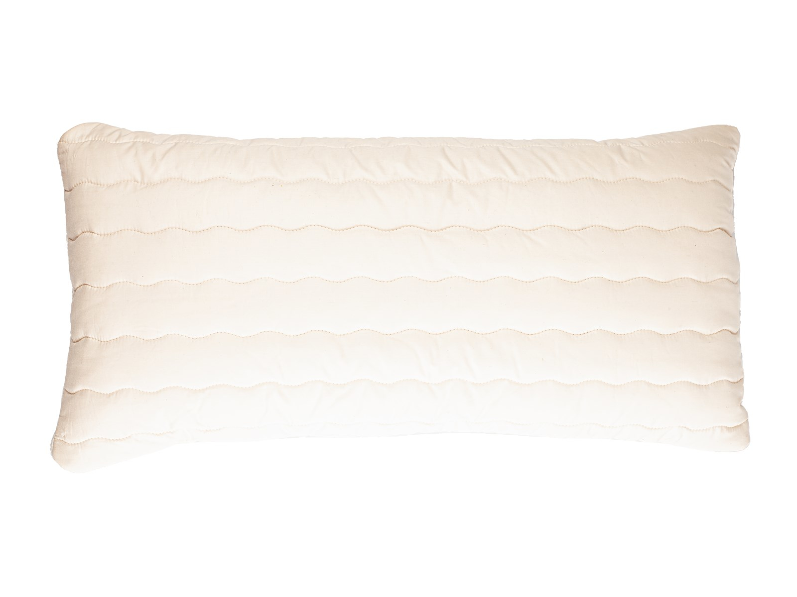 Kopfkissen mit gesteppter Hülle, Füllung Bio-Baumwolle (kbA) Maße 40 x 80 cm