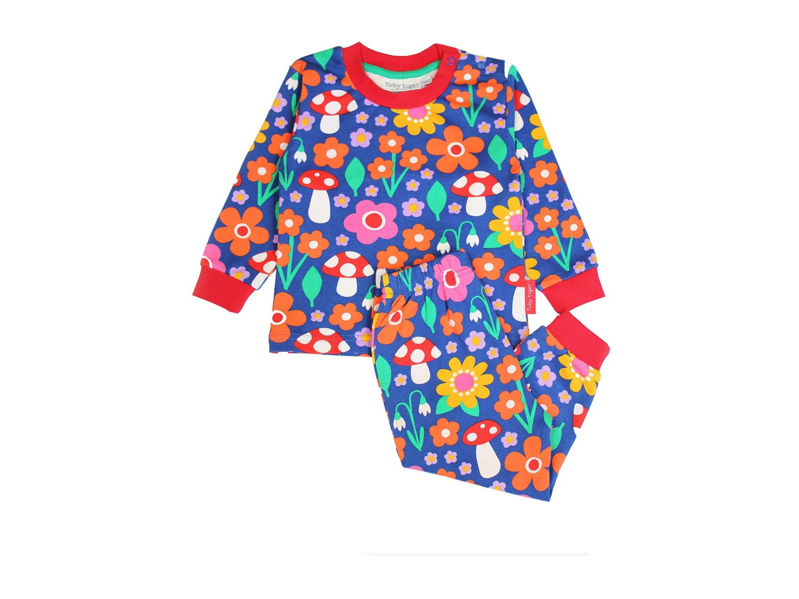 Kinder Schlafanzug Blumen Gr.92