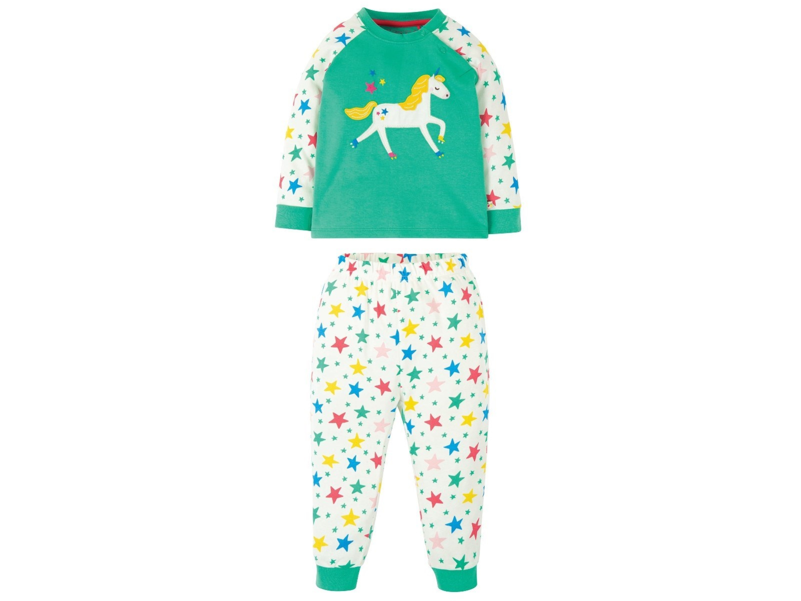 Frugi Baby und Kinder Schlafanzug 2tlg. Einhorn Gr.3 (6-12 Monate)