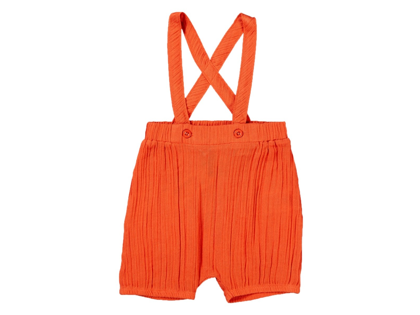 Sense Organics Baby Latzhose Musselin rusty red Gr.62/68 (3-6 Monate)