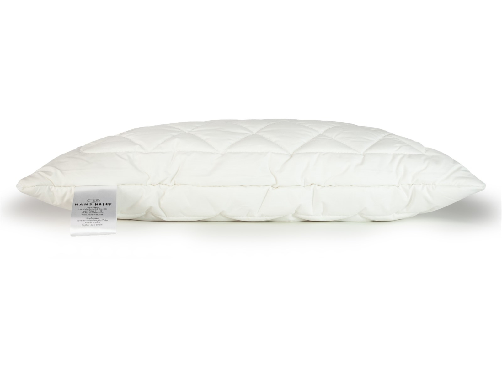 Kopfkissen Schurwolle mit Zirbe 40 x 60 cm, 350 g