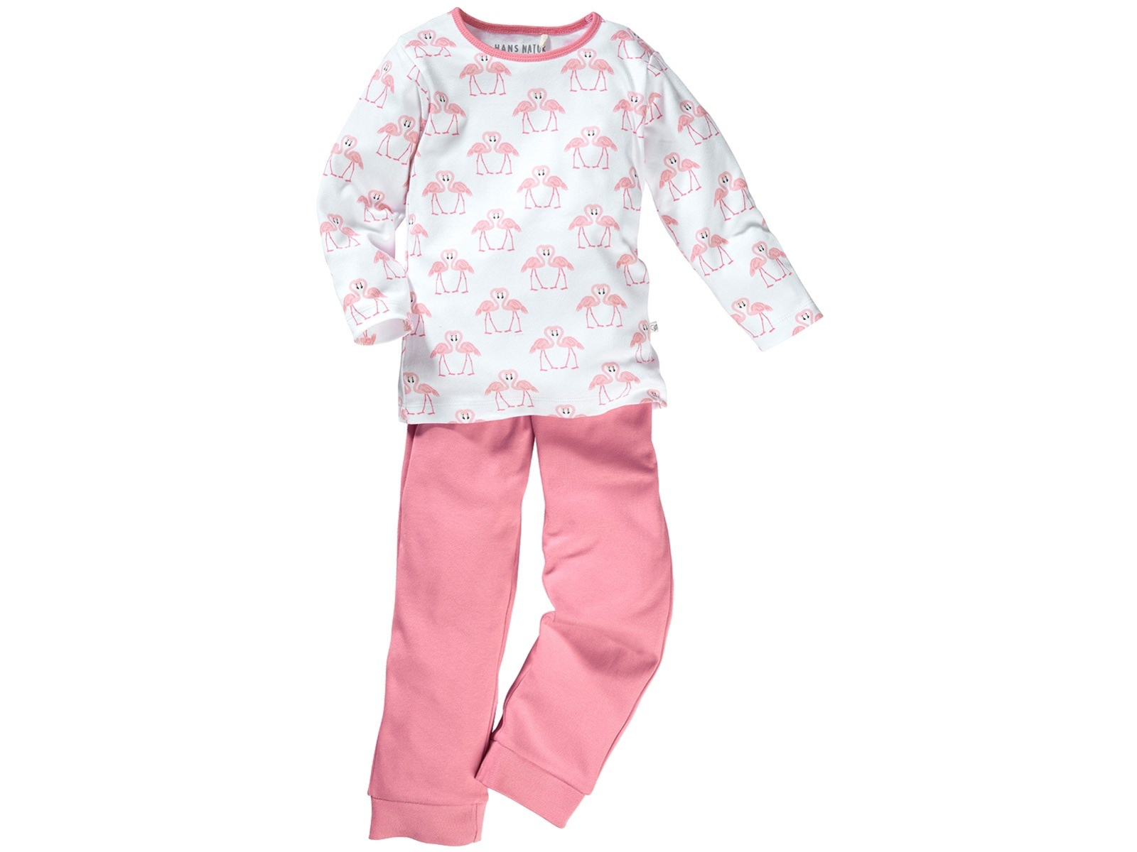 Kinder Schlafanzug 2-teilig Bio-Baumwolle Flamingo Gr. 110/116