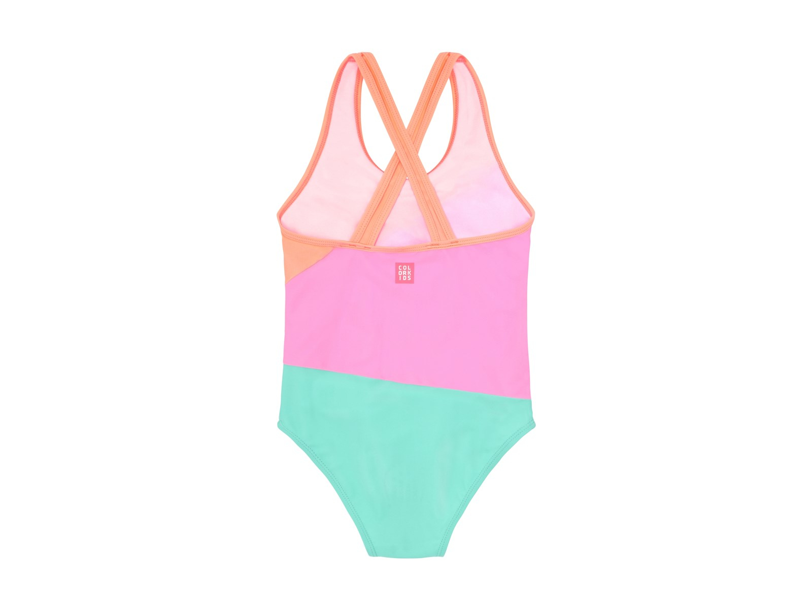 Badeanzug Colorblock Peach Pink Gr.92