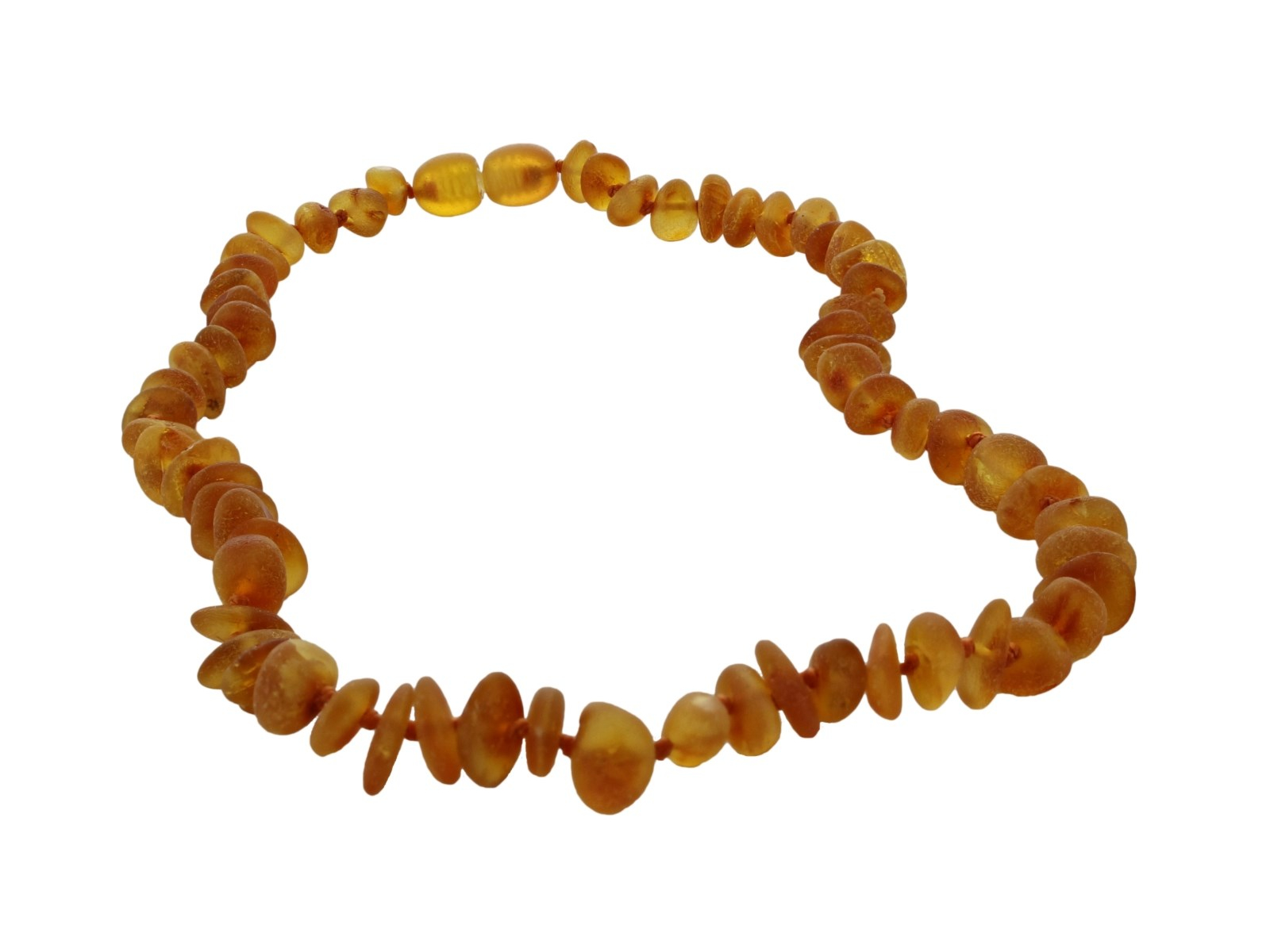Bernsteinkette Baby "Leon und Marie" honig matt ca. 32 cm mit Schraubverschluss
