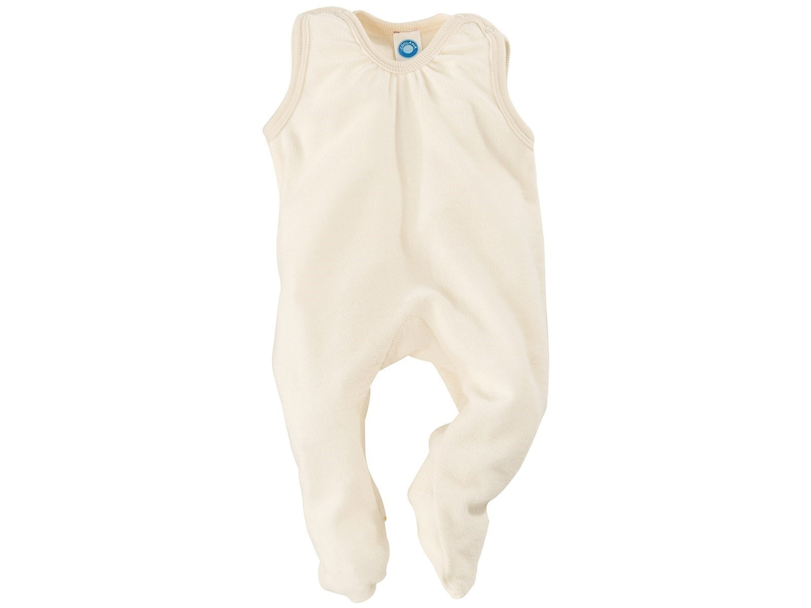 Cosilana Strampler Bio-Merinowolle Frottee natur Gr. 56