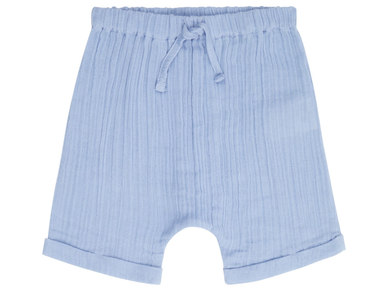 Sense Organics Baby Shorts Musselin hellblau Gr.50/56 (0-3 Monate)