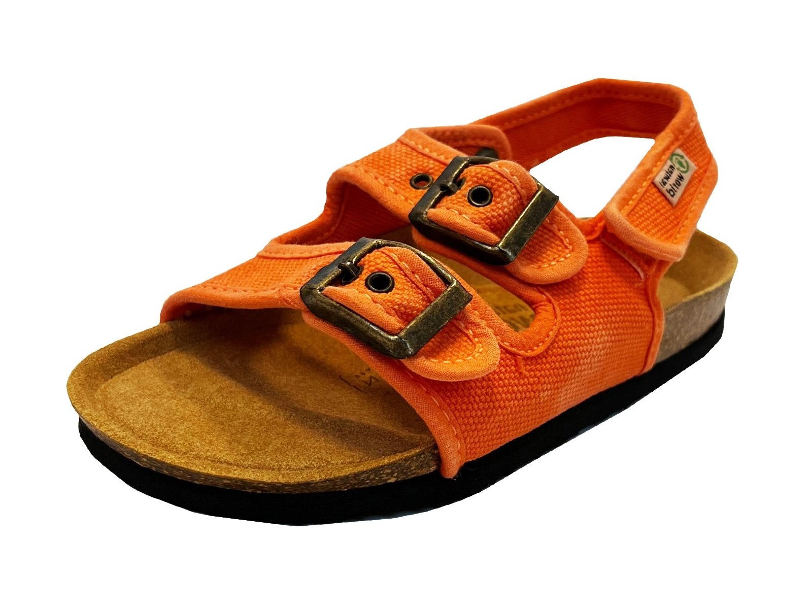 Natural World Kinder Sandalen Bio-Baumwolle mandarine Gr.25