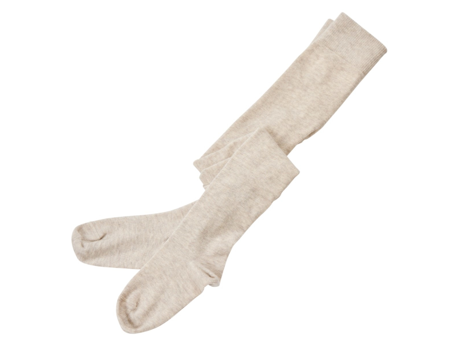 Feine Kinder Strumpfhose Baumwolle (kbA) beige-melange Gr.1-2