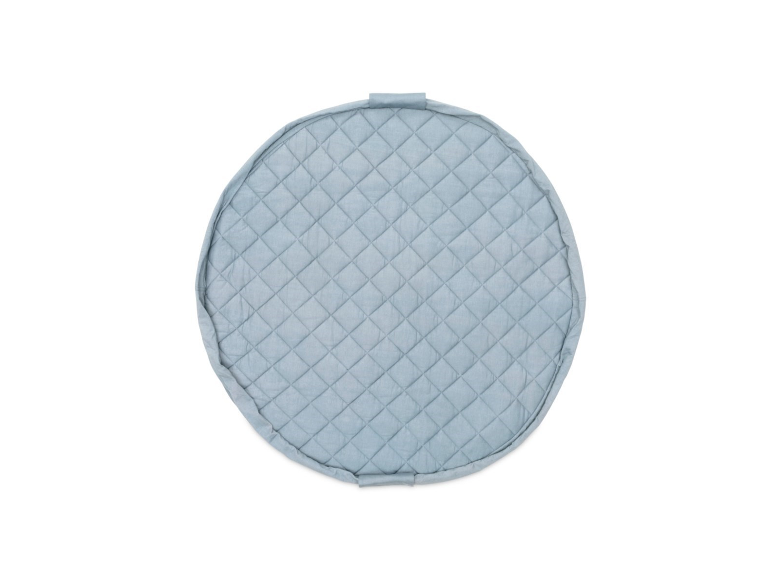 Krabbeldecke, Aufbewahrungs- und Wickeltasche Organic soft blau Durchmesser ca. 120 cm