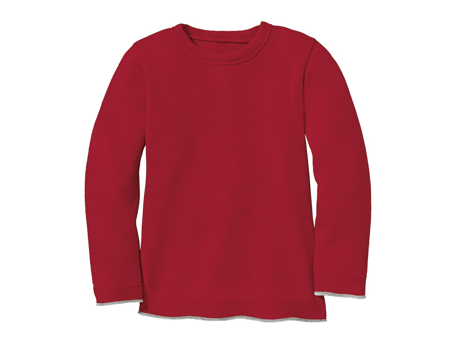 Disana Kinder Strickpullover Bio-Merinowolle bordeaux Gr.122/128